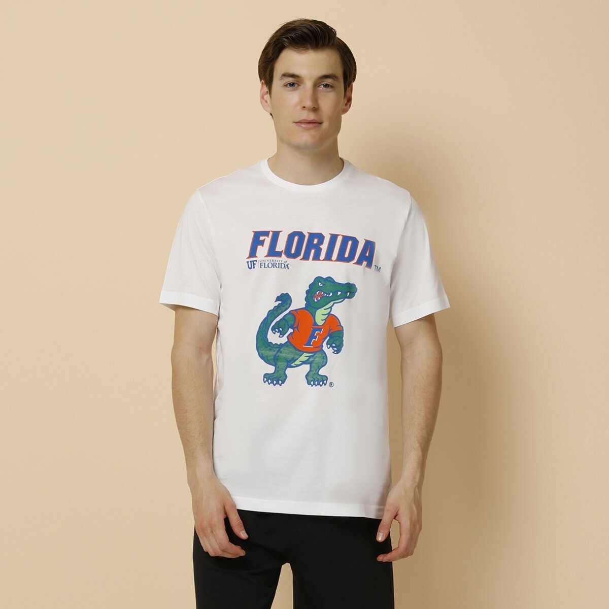 Flo SN686 FLORIDA T-SHIRT BEYAZ Erkek Kısa Kol T-Shirt. 1
