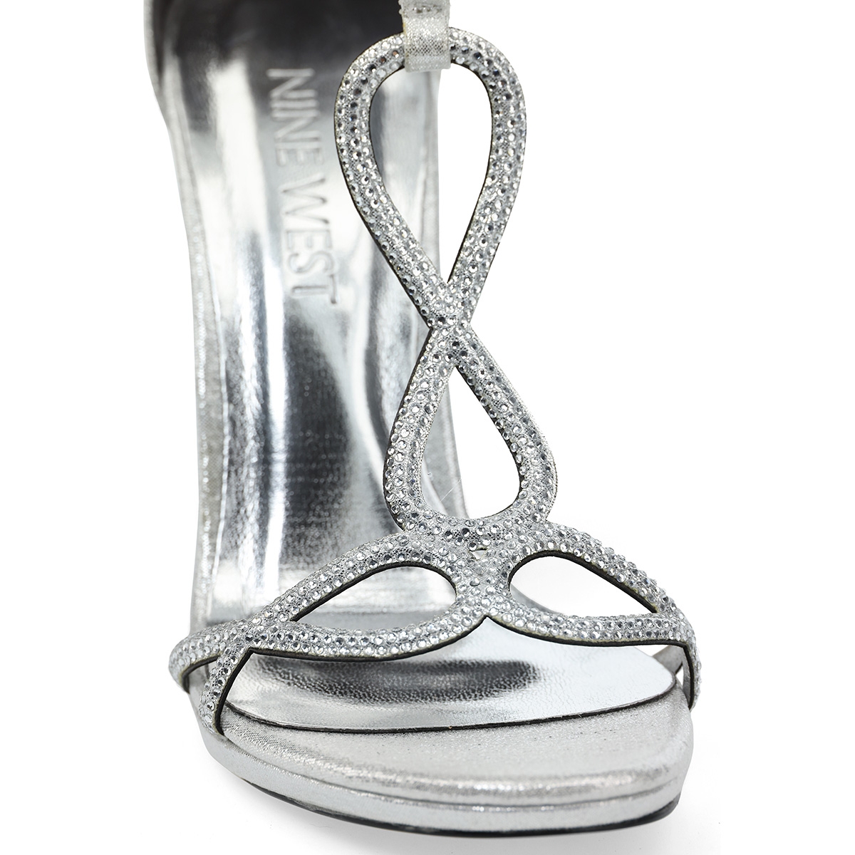 Nine West NARY 1PR Gümüş Kadın Topuklu Ayakkabı. 4