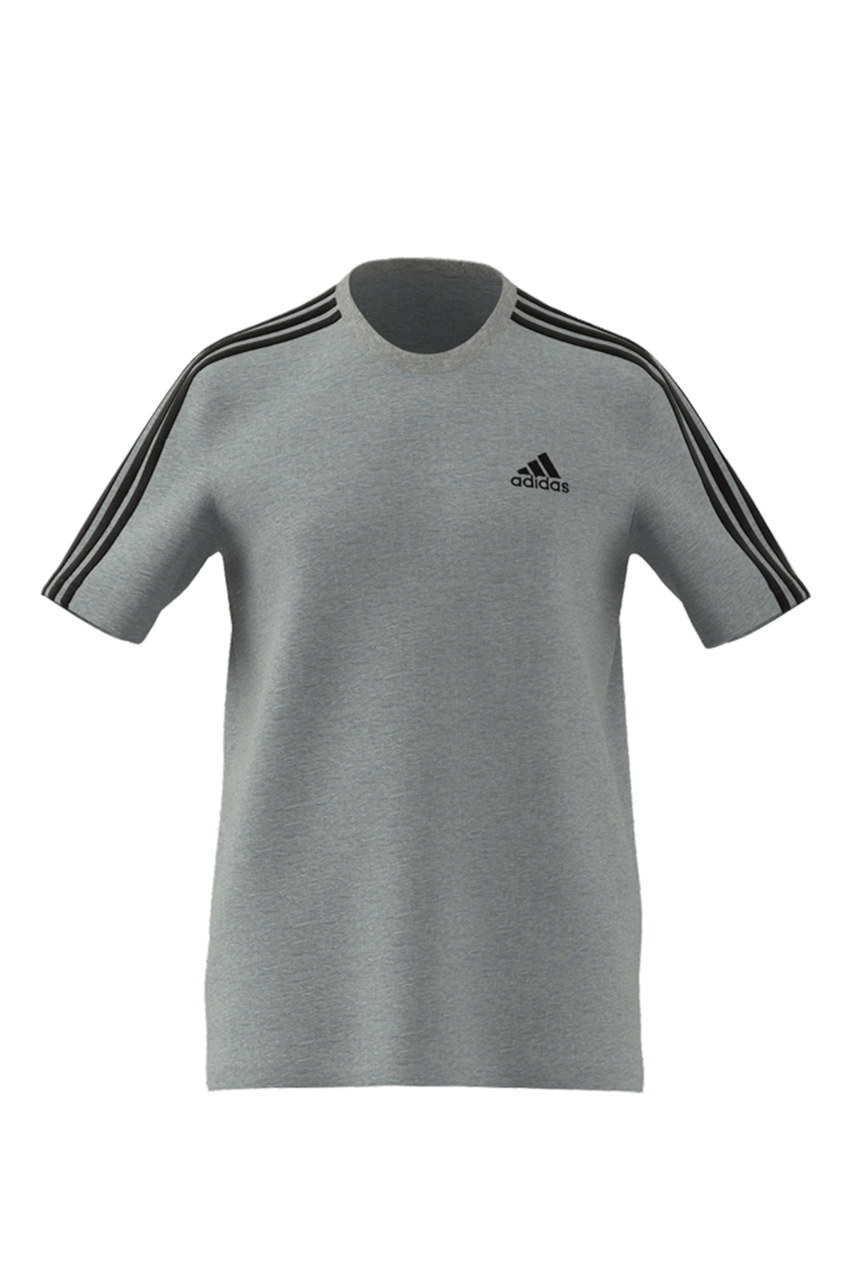 adidas M 3S SJ T GRI Erkek Kısa Kol T-Shirt 101119546 | Flo