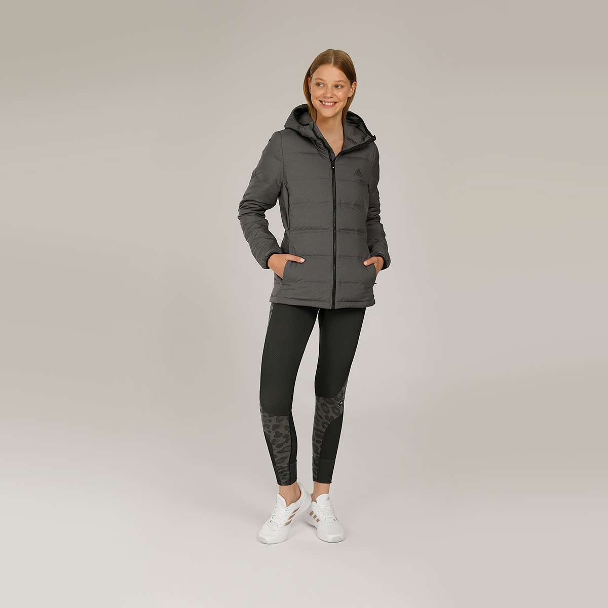 adidas W HELIONIC MEL GRI Kadın Mont 101117510 | instreet