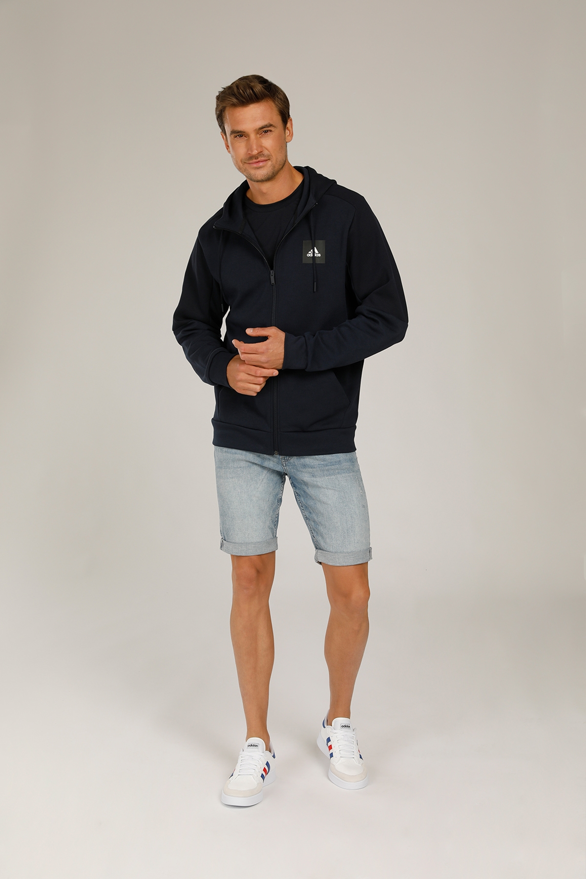 adidas mhs fz sta lacivert erkek sweatshirt 101118009 flo