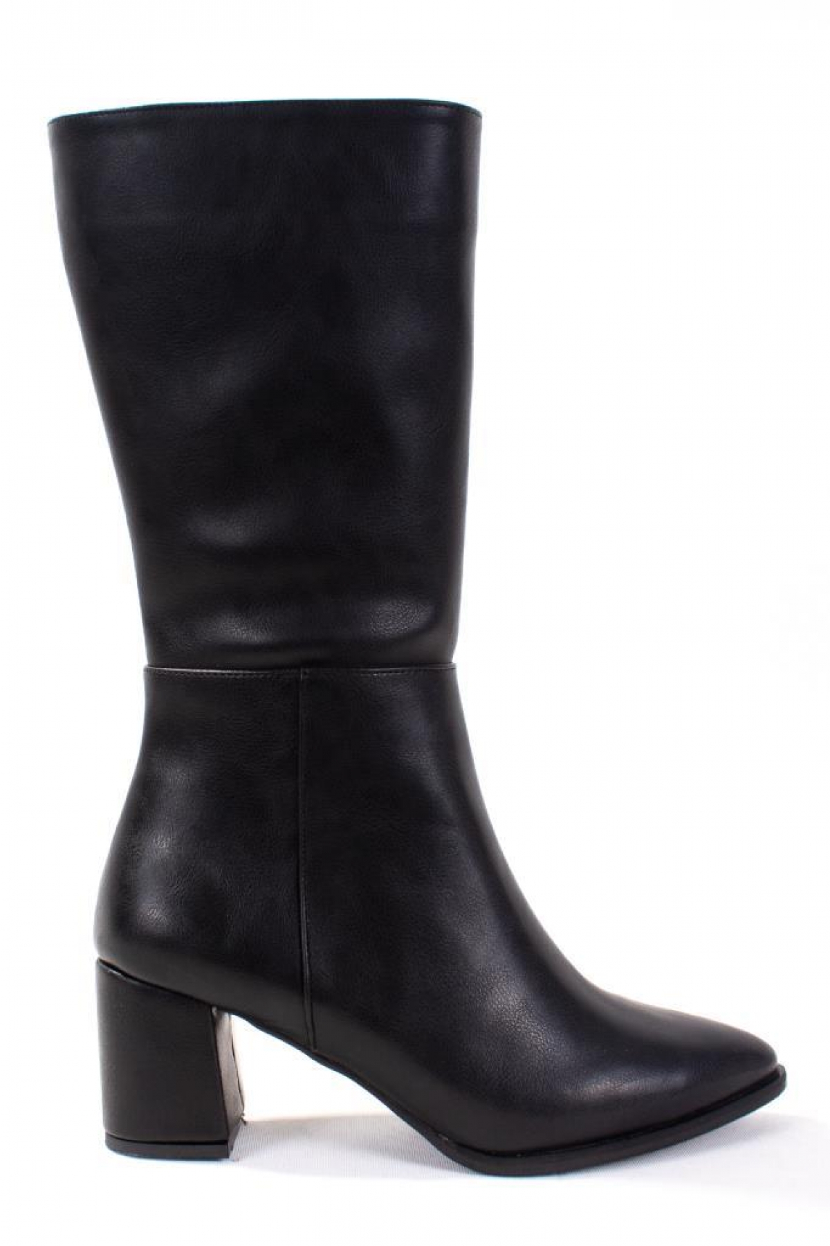DZA07-998800 Siyah Günlük Topuklu Kadın Çizme - Görsel 3