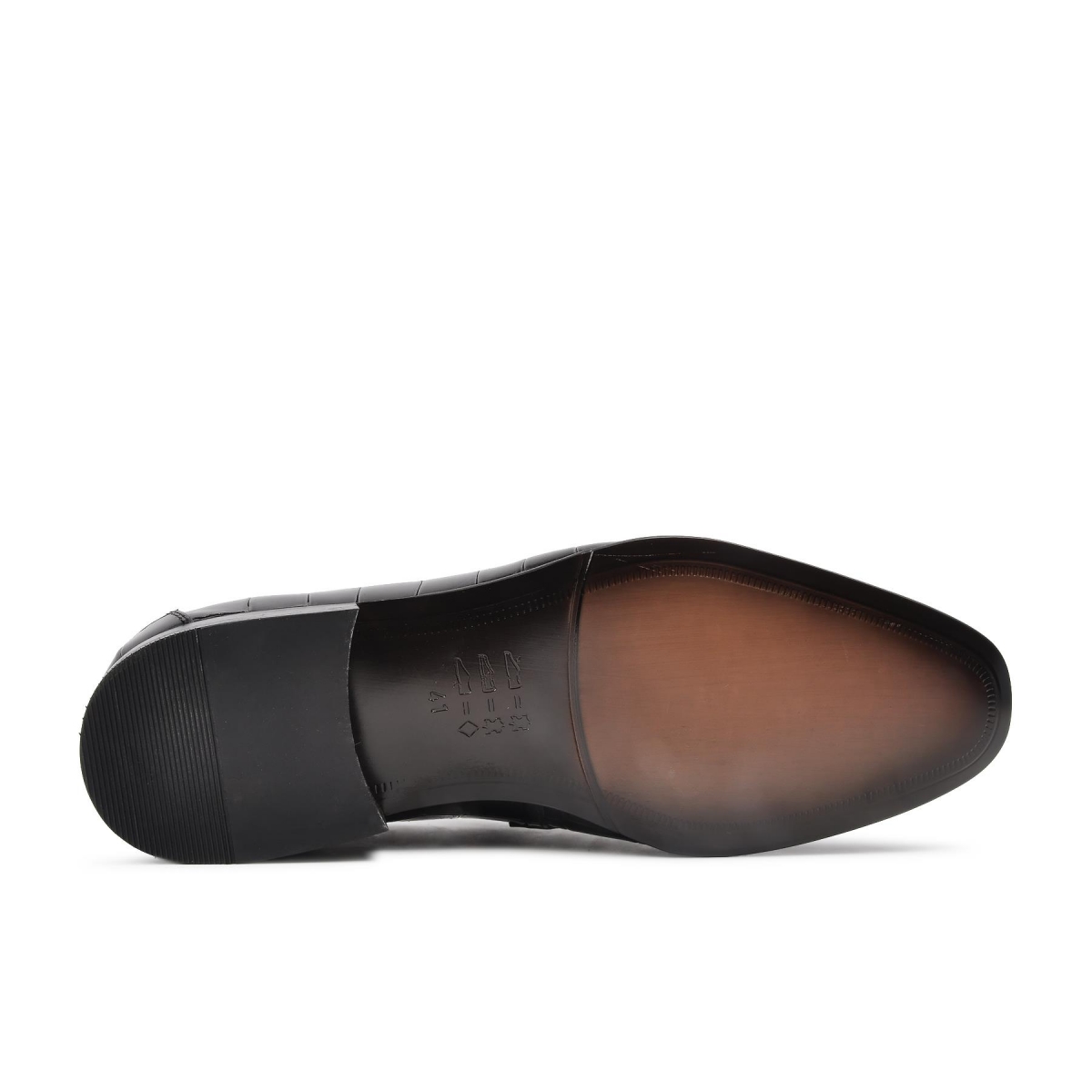 Flo Premium 2302 Siyah Hakiki Deri Erkek Klasik Ayakkabı. 7