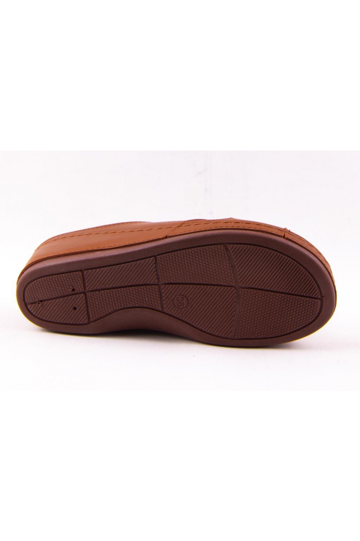 DZA37-1802 Taba Günlük Ortopedik Kadın Terlik - Görsel 5