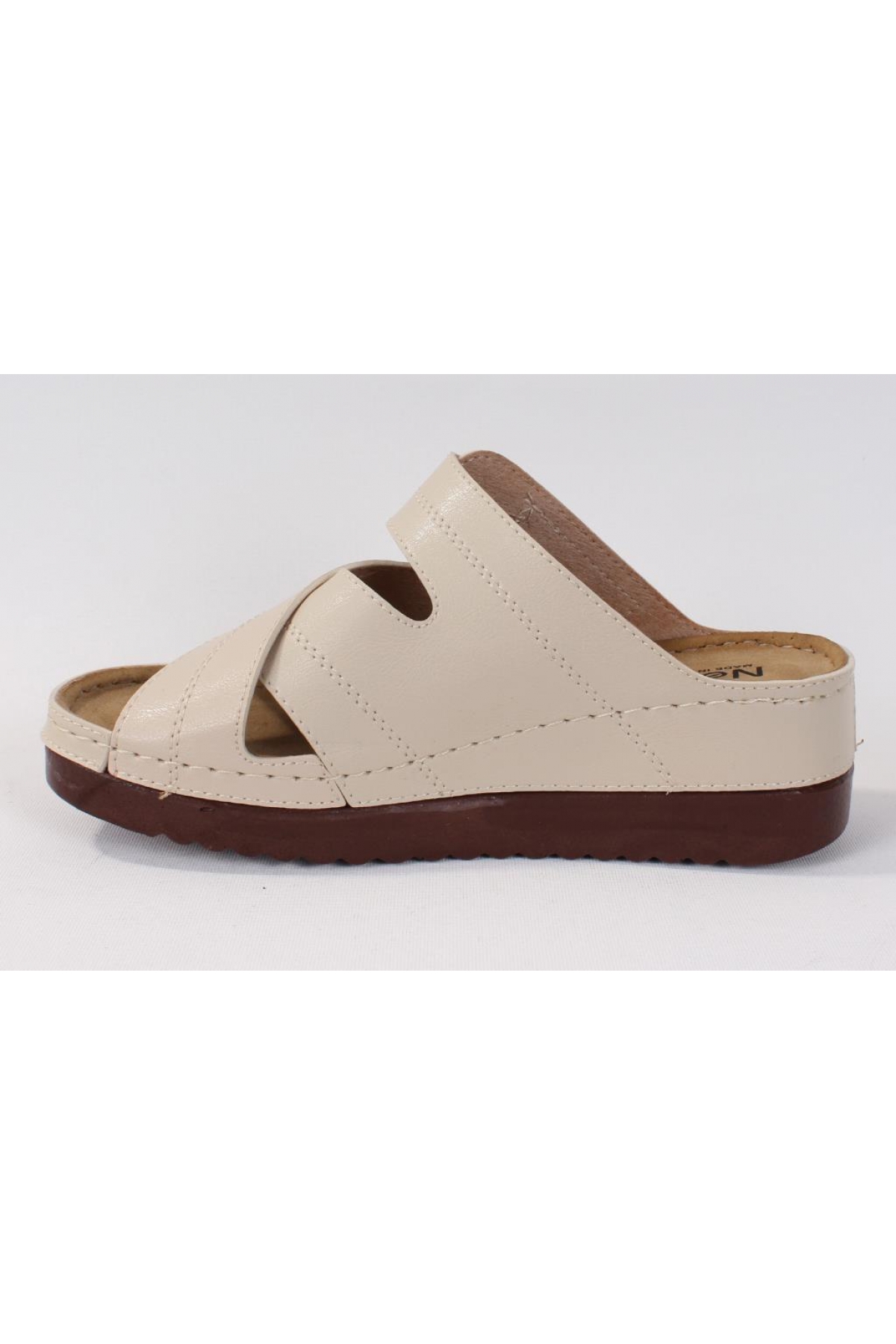 DZA37-3005 Bej Günlük Ortopedik Kadın Terlik - Görsel 4