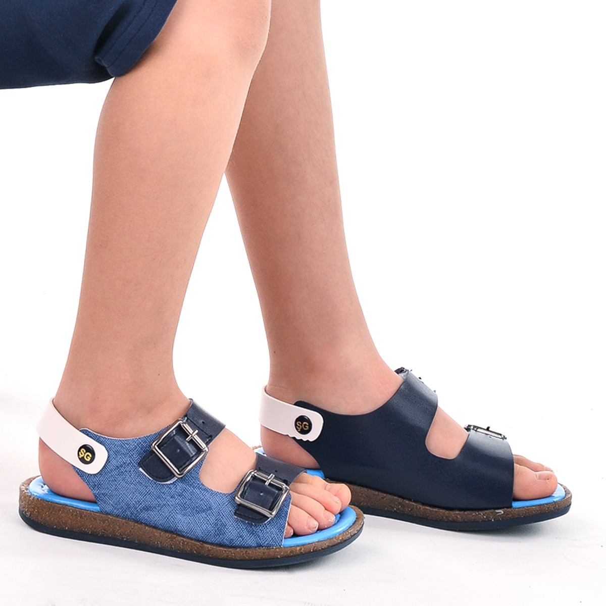 Erkek Çocuk Sandalet Şb 2330-39 Lacivert - Mavi - Görsel 2