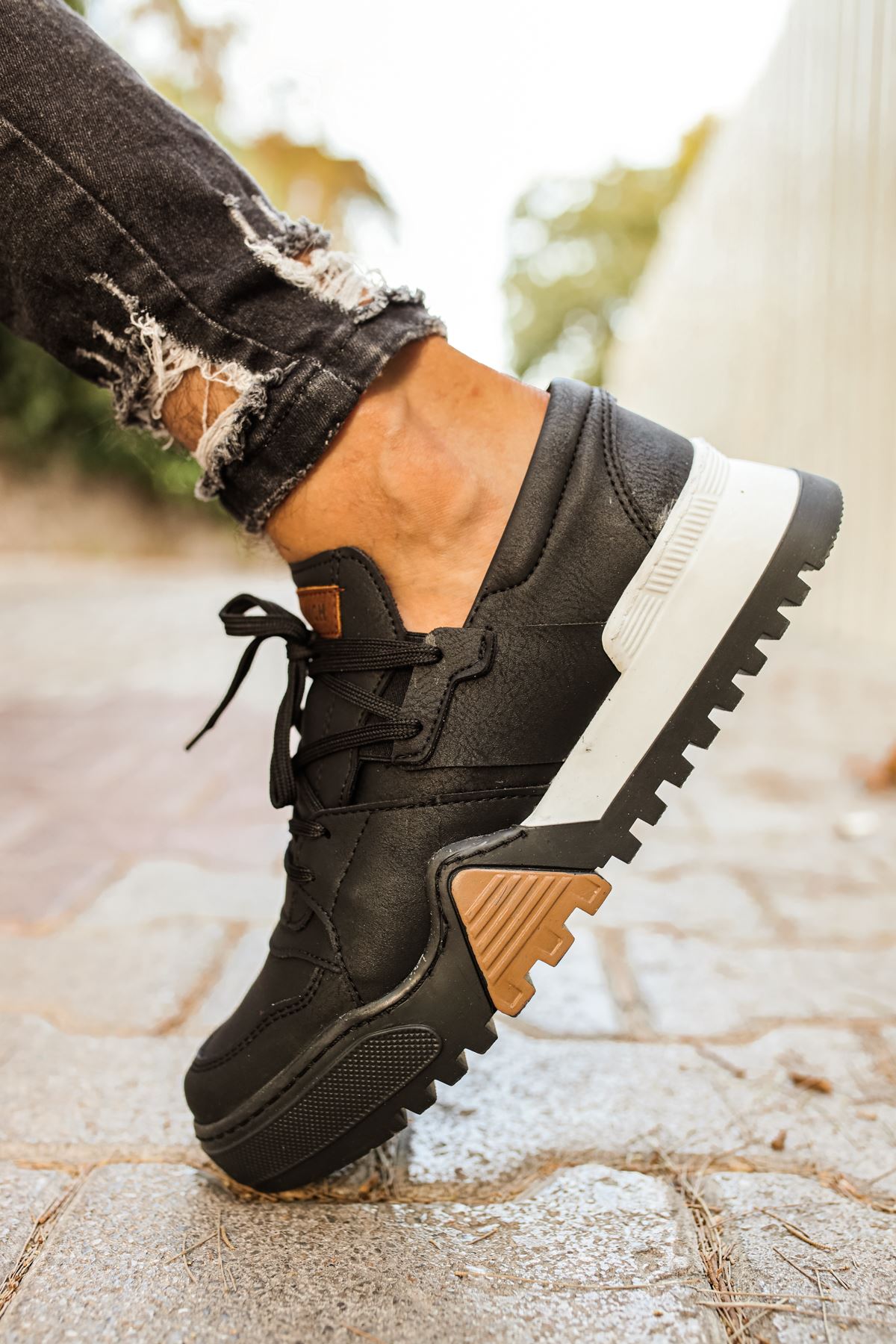 CH067 GBT Warrem Erkek Ayakkabı SIYAH/SIYAH - Görsel 3