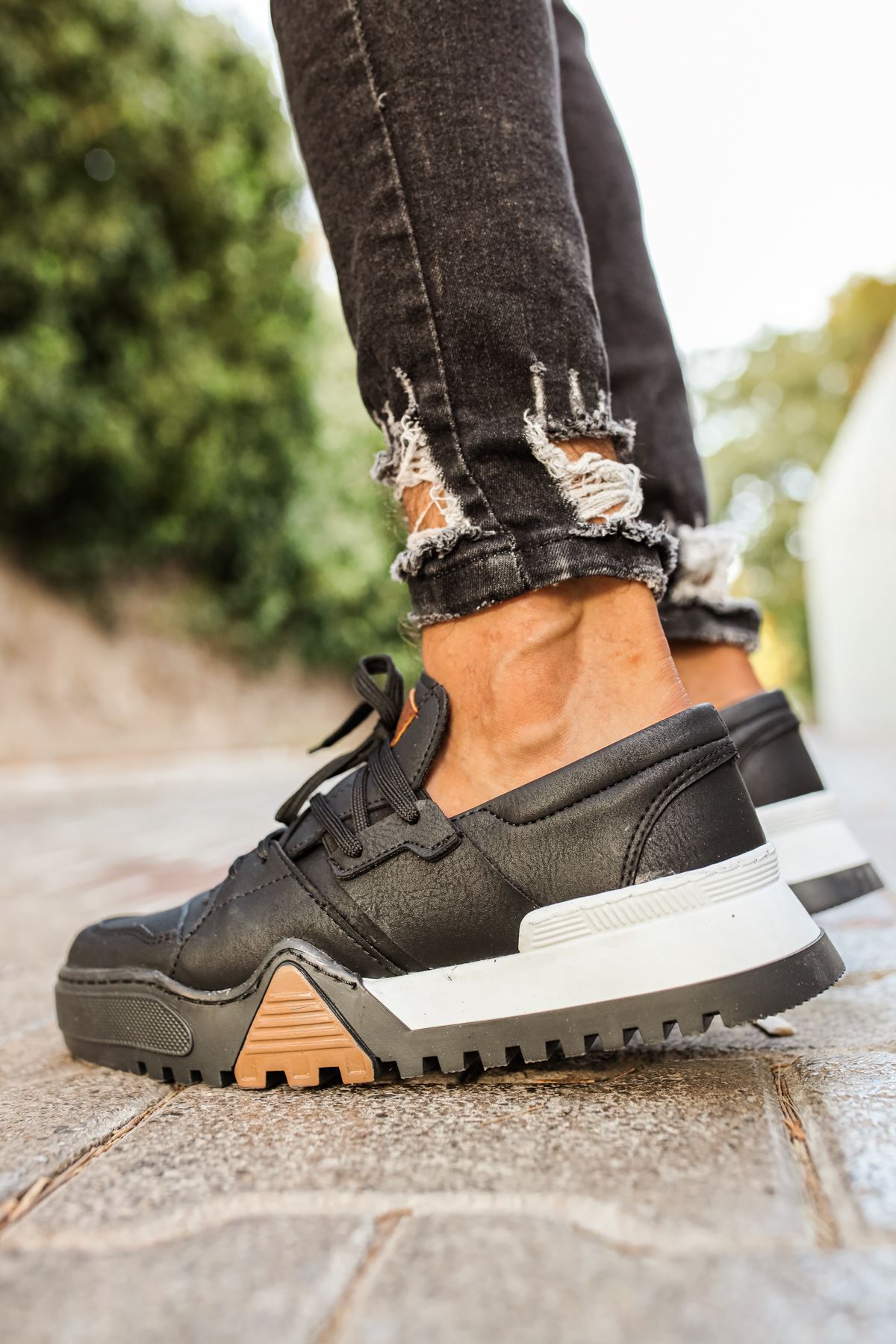 CH067 GBT Warrem Erkek Ayakkabı SIYAH/SIYAH - Görsel 5