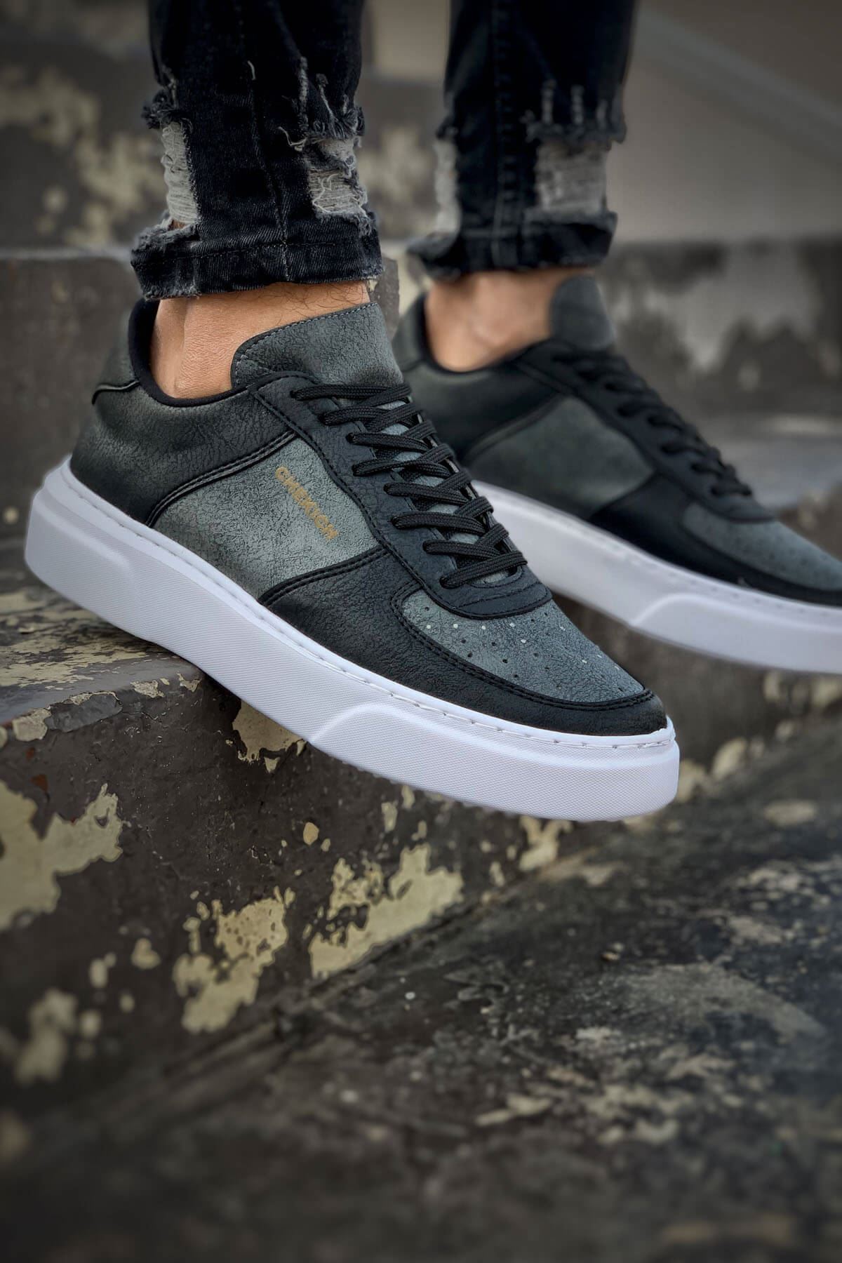 Chekich Siyah Chekich Cbt CH087 Kenton Erkek Ayakkabı ANTRASIT