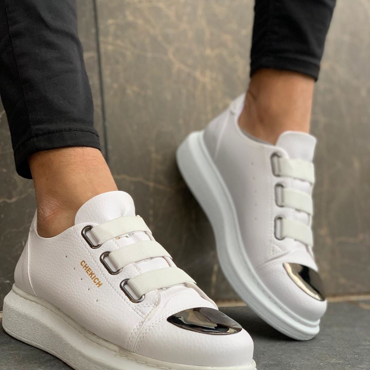 CH251 CBT Mirror Erkek Ayakkabı BEYAZ - Görsel 4