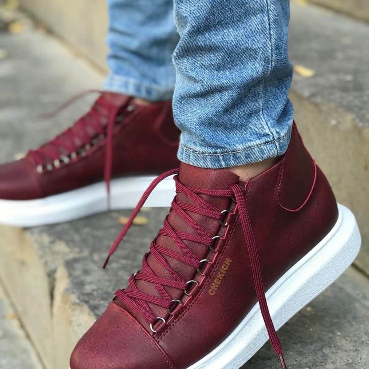 ChekichCH258 CBT Roma Erkek Bot BORDO