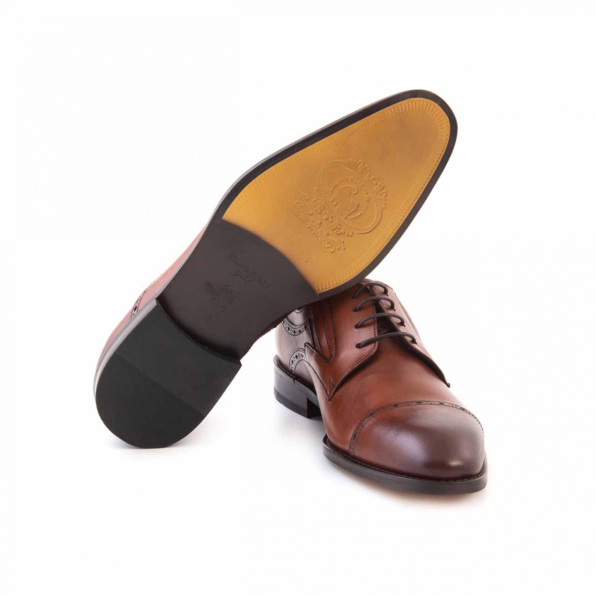 Flo Gold Deri Bağcıklı Erkek Klasik Ayakkabı 66-109. 5