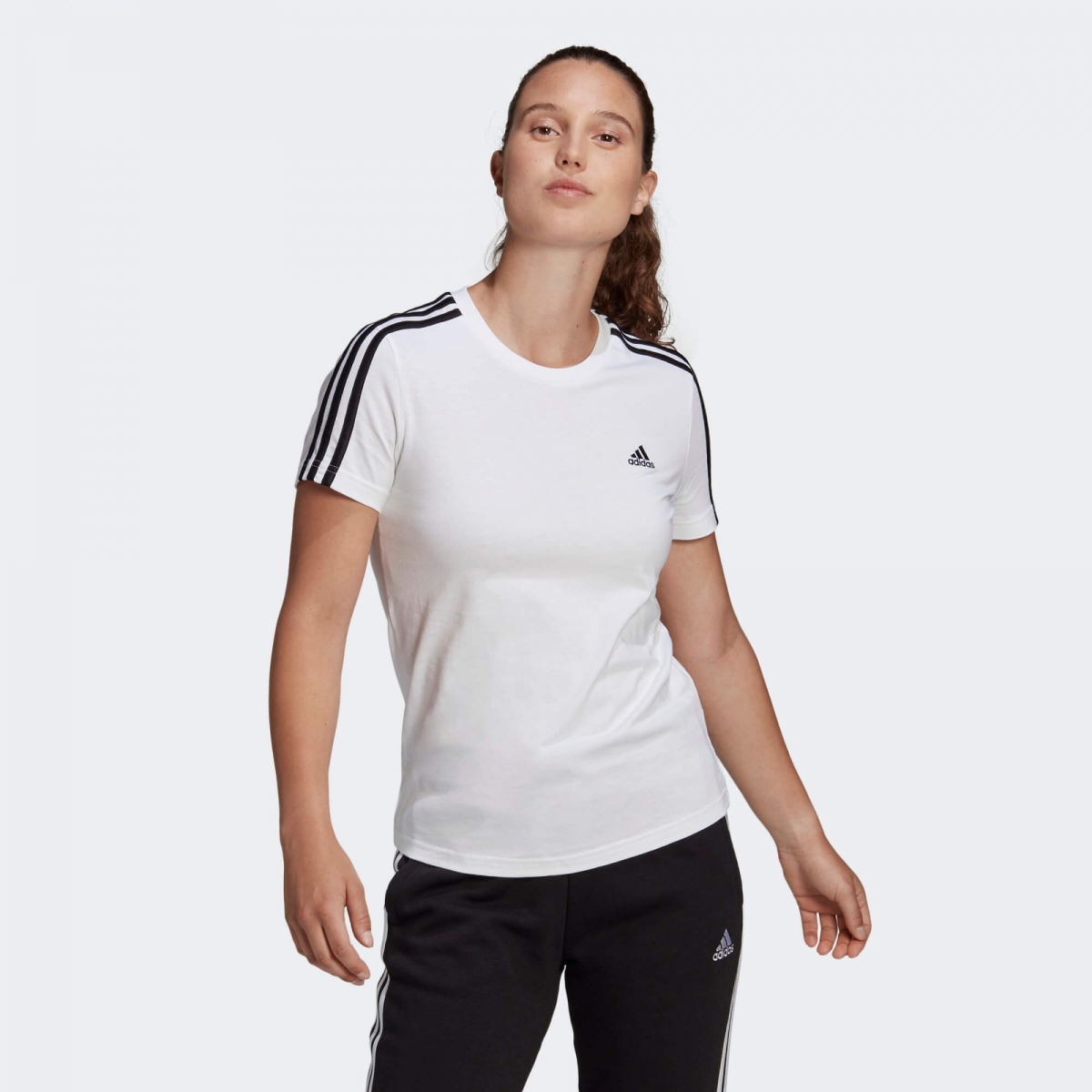 adidas Essential 3Stripes T Kadın TShirt 200247478 Flo