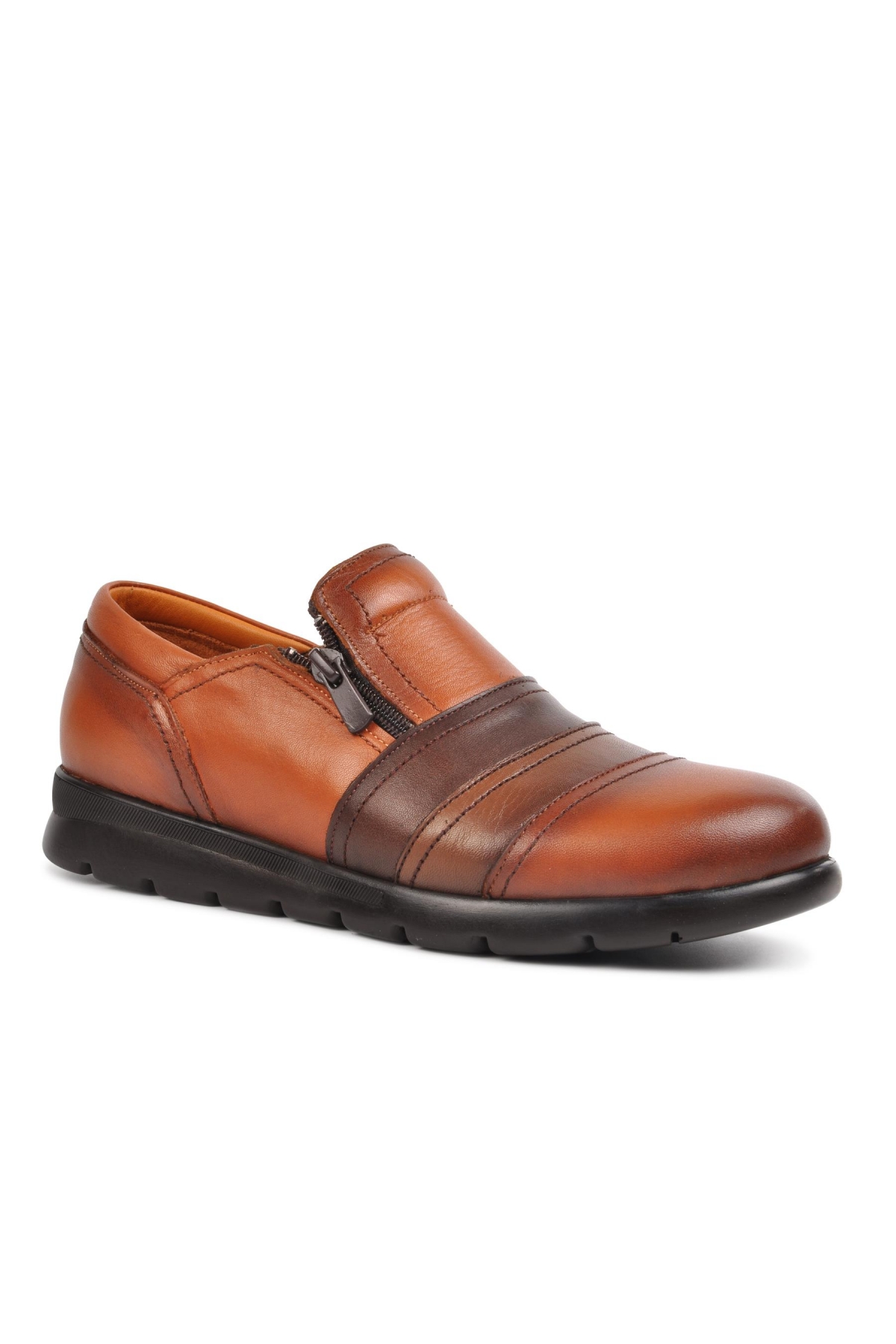 230 Taba Kadın Hakiki Deri Günlük Ayakkabı - Görsel 3