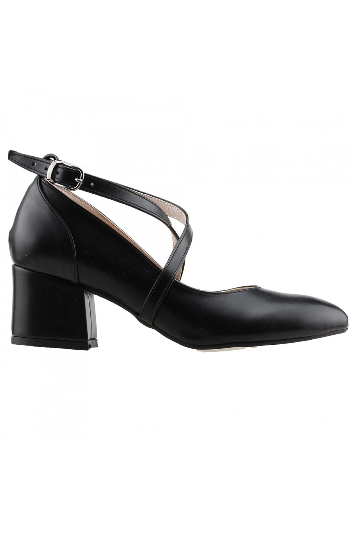 Flo 544-1121 Cilt 5 Cm Topuk Bayan Sandalet Ayakkabı Siyah. 1