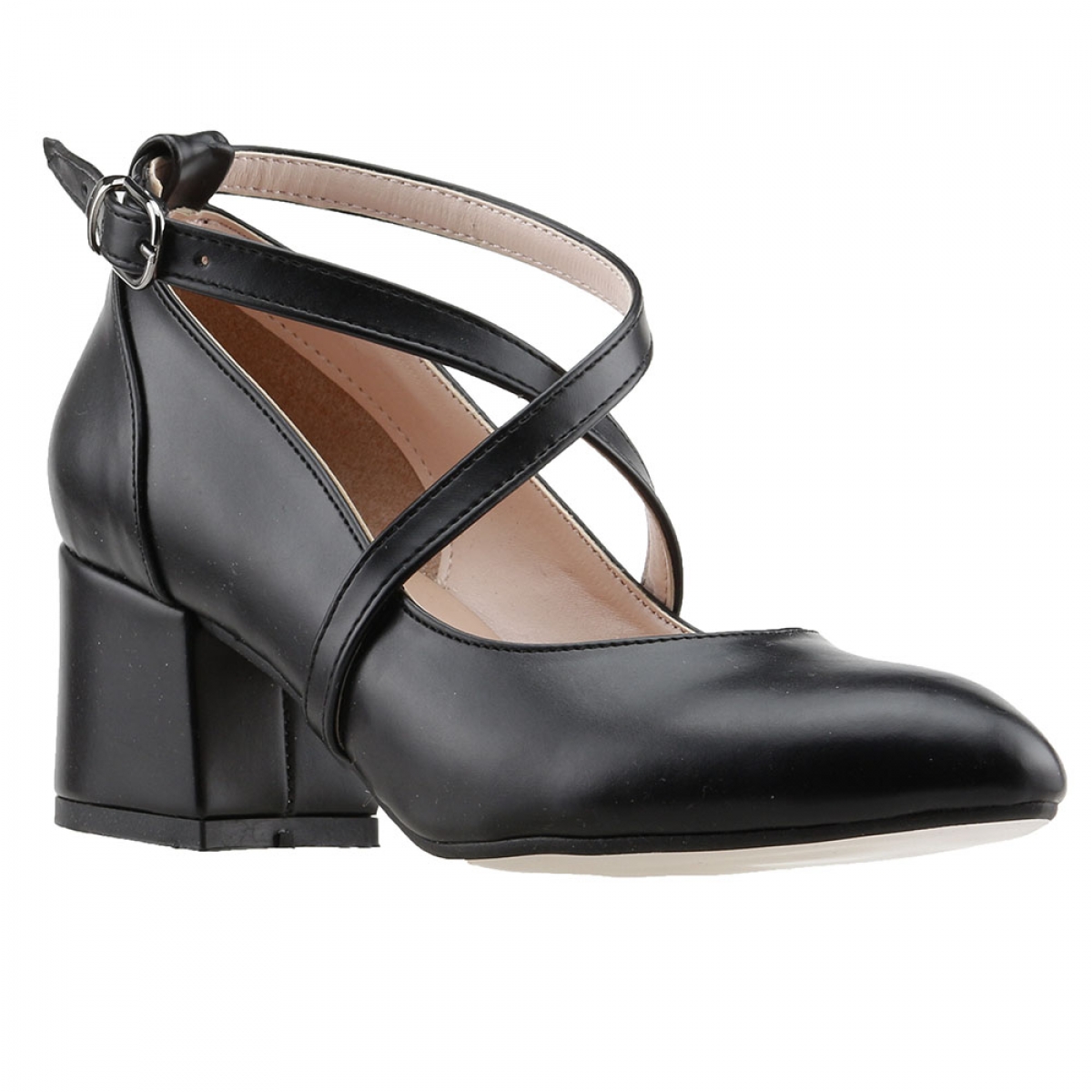 Flo 544-1121 Cilt 5 Cm Topuk Bayan Sandalet Ayakkabı Siyah. 3