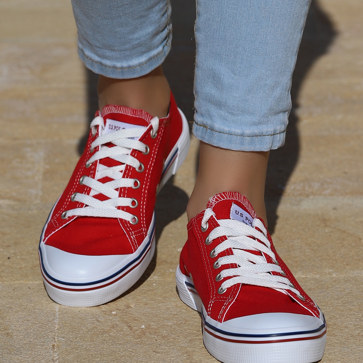 Flo Penelope Günlük Yürüyüş Bayan Spor Ayakkabı Kırmızı. 7