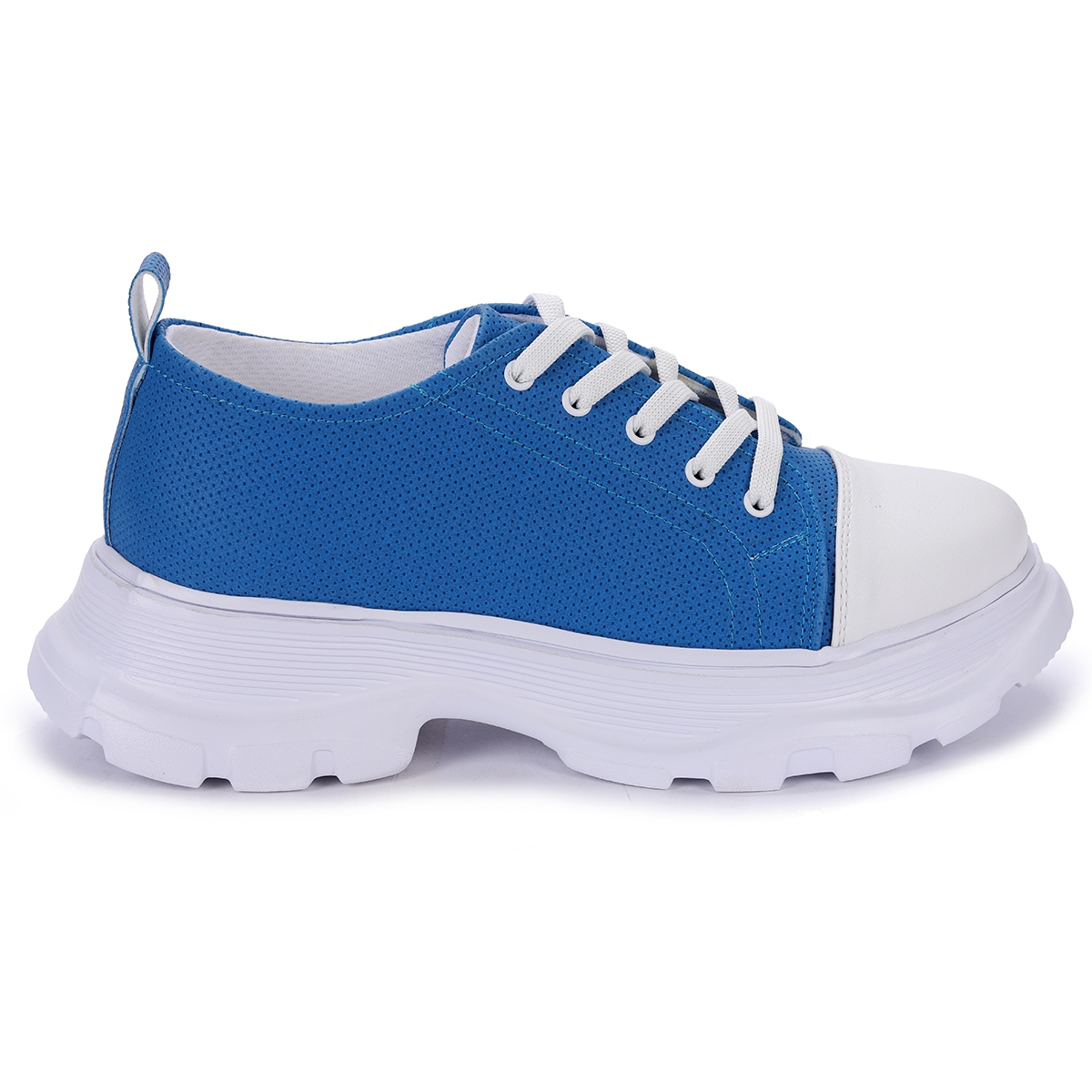 Flo Pnt 471021 Günlük Bağcıklı Kadın Spor Ayakkabı Mavi. 4