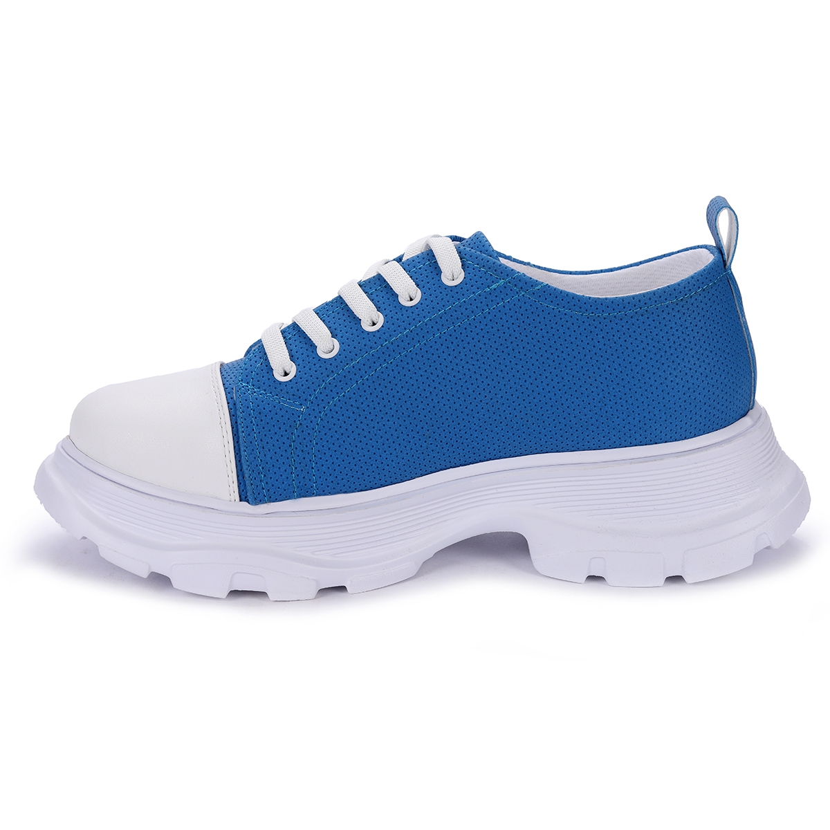 Flo Pnt 471021 Günlük Bağcıklı Kadın Spor Ayakkabı Mavi. 5