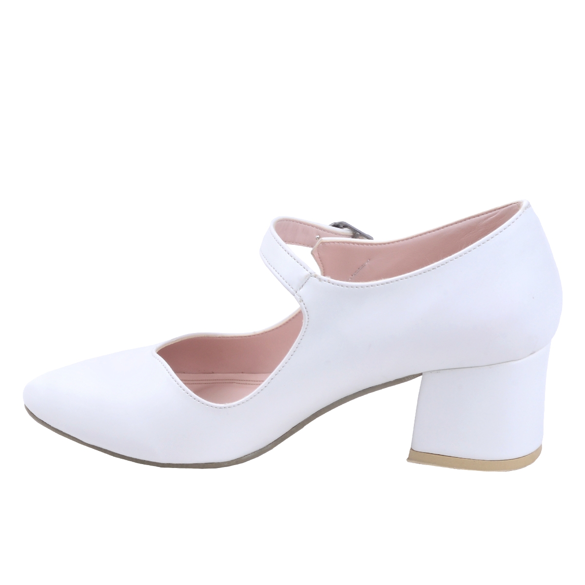 Flo 97544-318 Cilt 5 Cm Topuk Bayan Sandalet Ayakkabı Beyaz. 4