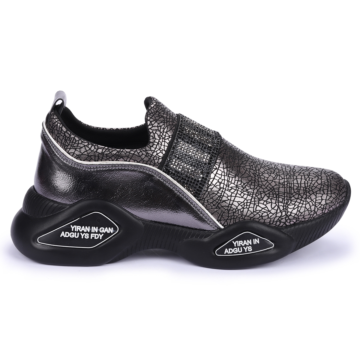Flo Pnt 306006 Günlük Taşlı Kadın Spor Ayakkabı Platin. 6