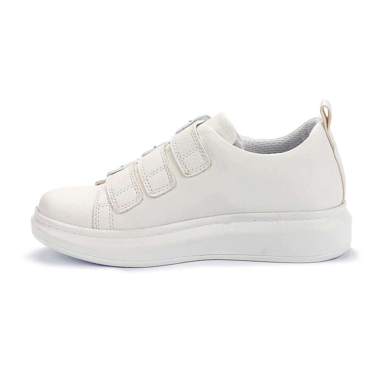 Flo 101 Günlük Kemerli Bayan Spor Ayakkabı Beyaz. 5