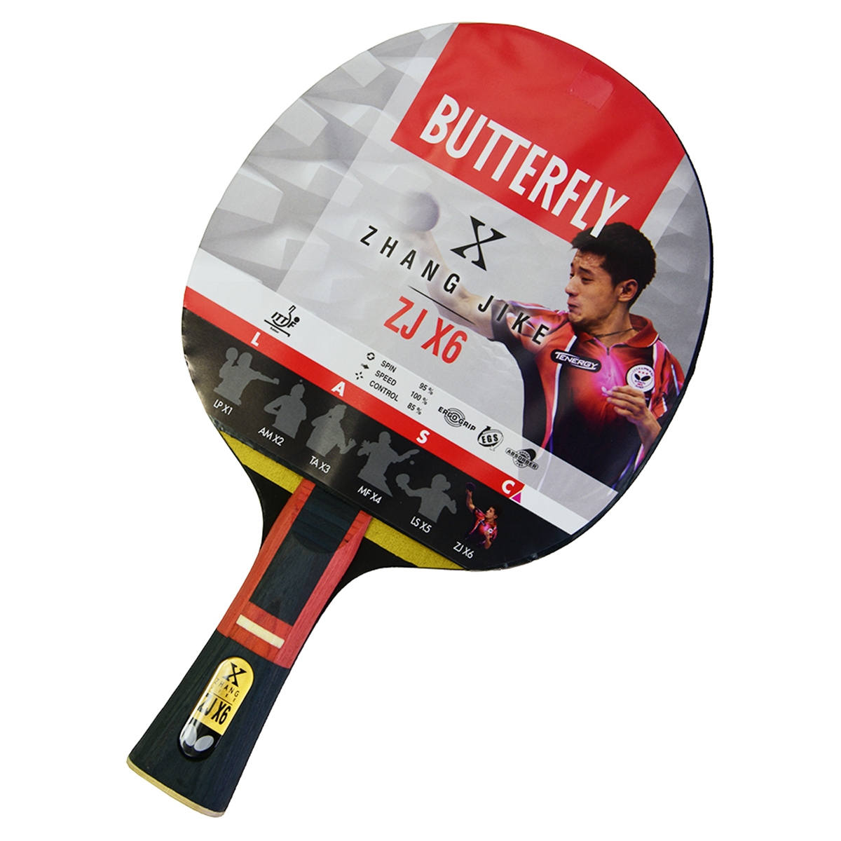 Flo 85085S Zhang Jike ZJ X6 ITTF Onaylı Masa Tenisi Raketi. 1