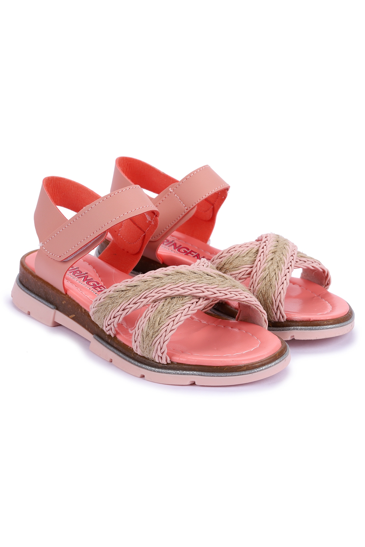 Ortopedik Kız Çocuk Sandalet Şb 2843-47 Pudra - Görsel 4