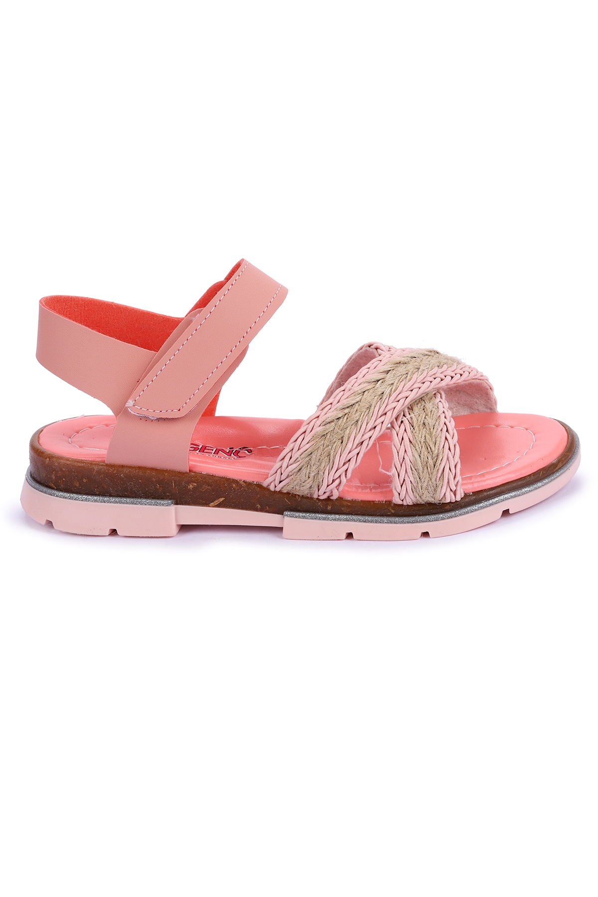 Ortopedik Kız Çocuk Sandalet Şb 2843-47 Pudra - Görsel 5