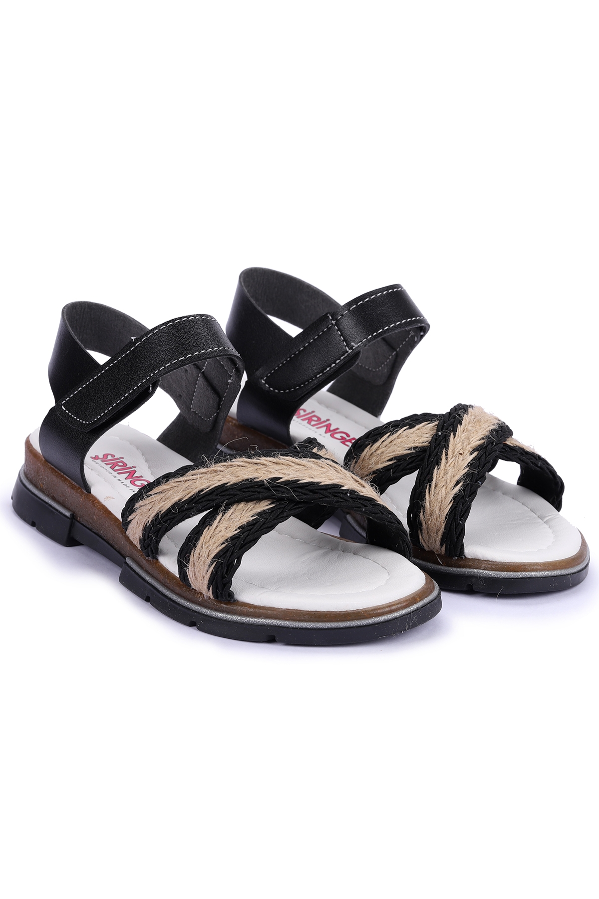 Ortopedik Kız Çocuk Sandalet Şb 2843-47 Siyah - Görsel 4