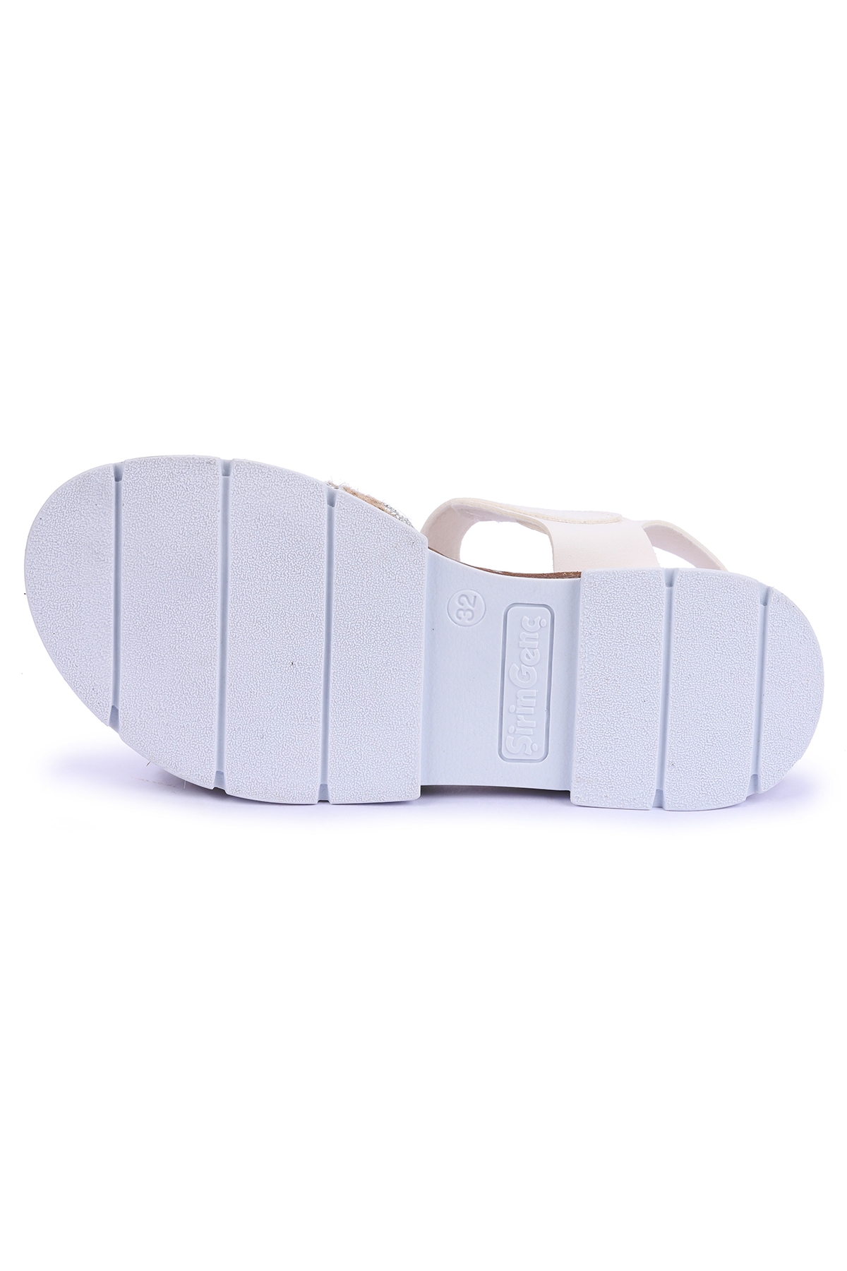 Ortopedik Kız Çocuk Sandalet Şb 2843-47 Beyaz - Gümüş - Görsel 7