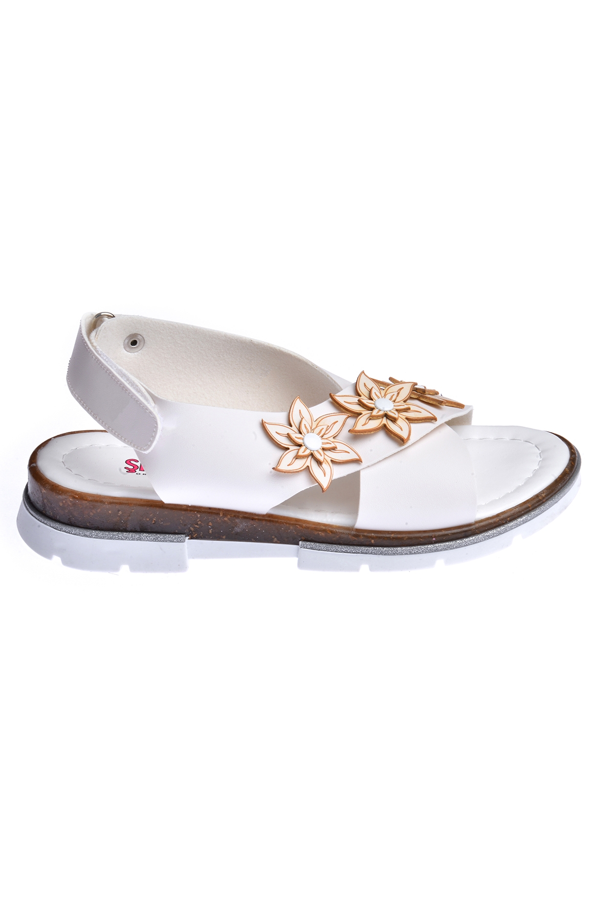 Günlük Kız Çocuk Bebe Sandalet Şb 22722440-49 Beyaz - Görsel 3