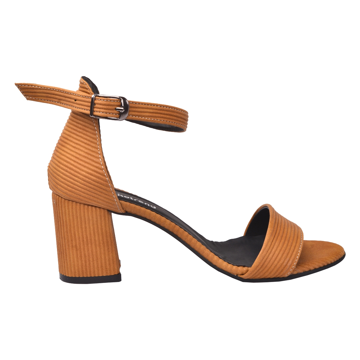 Flo 2013-05 Fitilli 7 Cm Topuk Bayan Sandalet Ayakkabı Hardal. 2