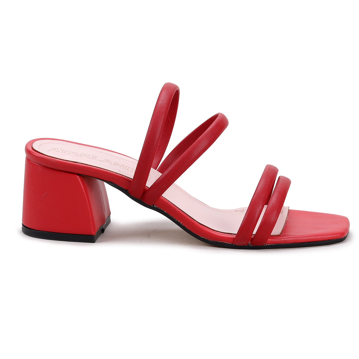 Flo 907-2158 Cilt 5 Cm Topuklu Kadın Terlik Kırmızı. 6