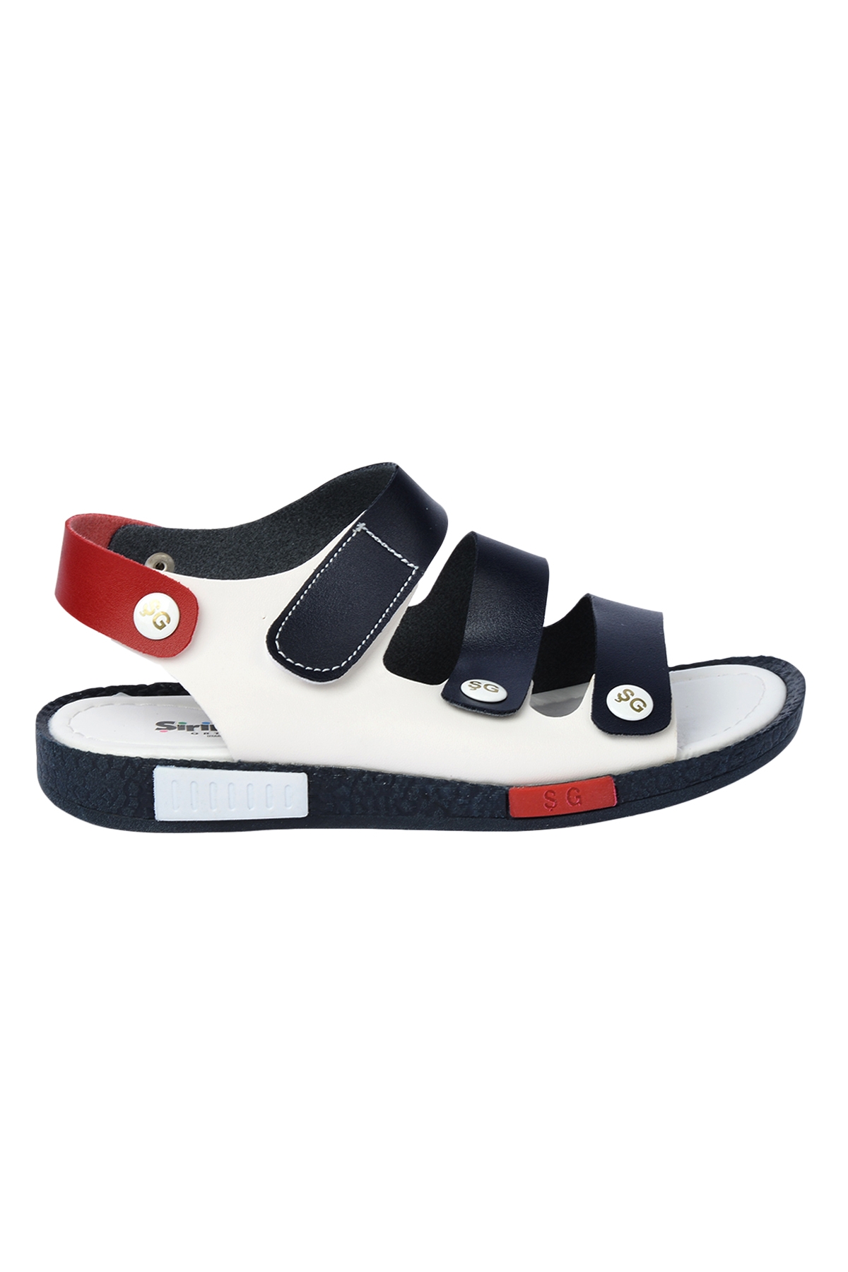 Erkek Çocuk Sandalet Şb 23502508-5816 Lacivert kırmızı beyaz - Görsel 3
