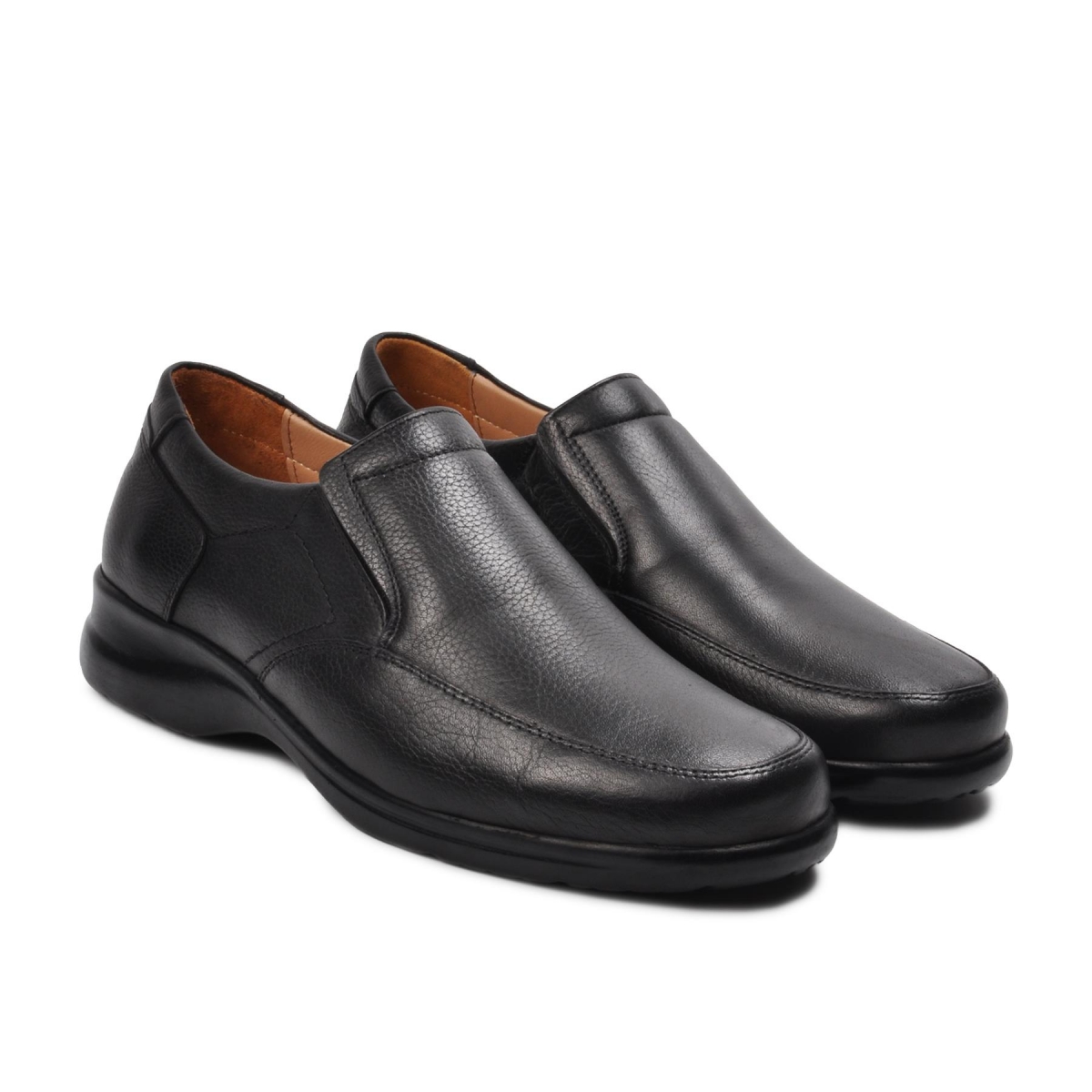 Flo 21204-1 Siyah Hakiki Deri Erkek Günlük Ayakkabı. 2