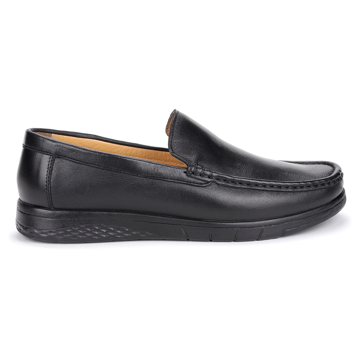 Flo 1032 Rdw %100 Deri Bağcıksız Erkek Comfort Ayakkabı Siyah. 4