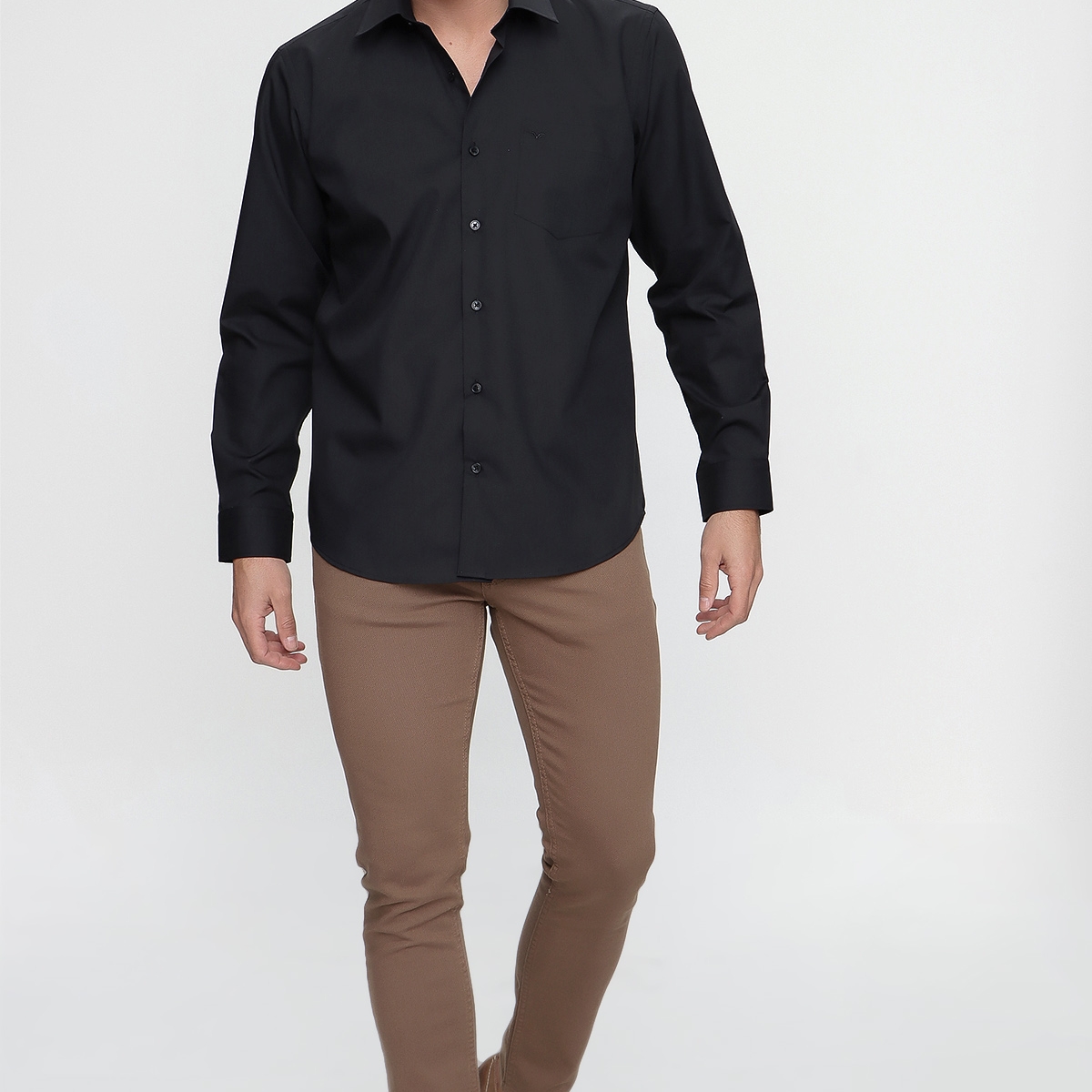 Flo Erkek Elegance Regular Fit Gömlek Siyah. 2