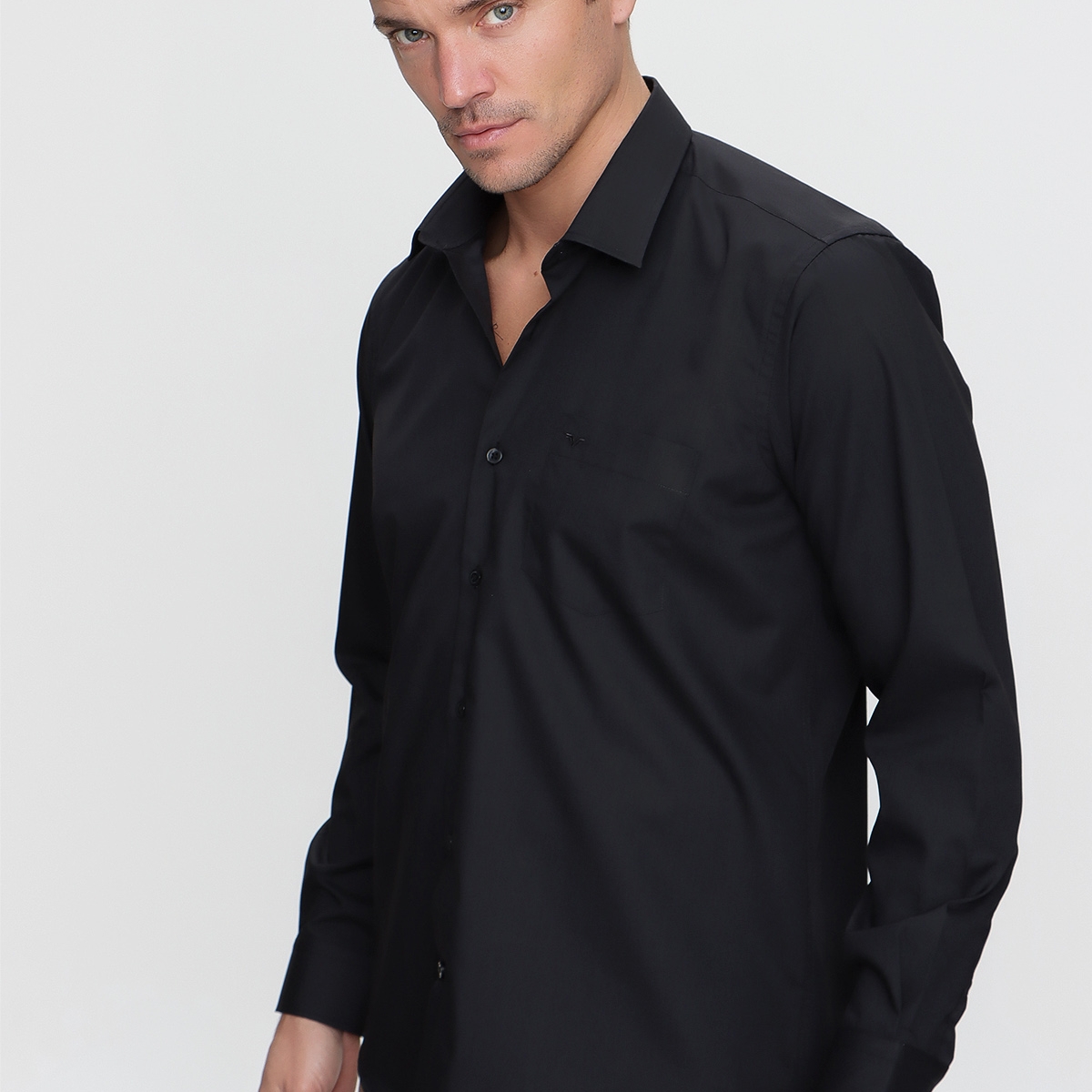 Flo Erkek Elegance Regular Fit Gömlek Siyah. 5