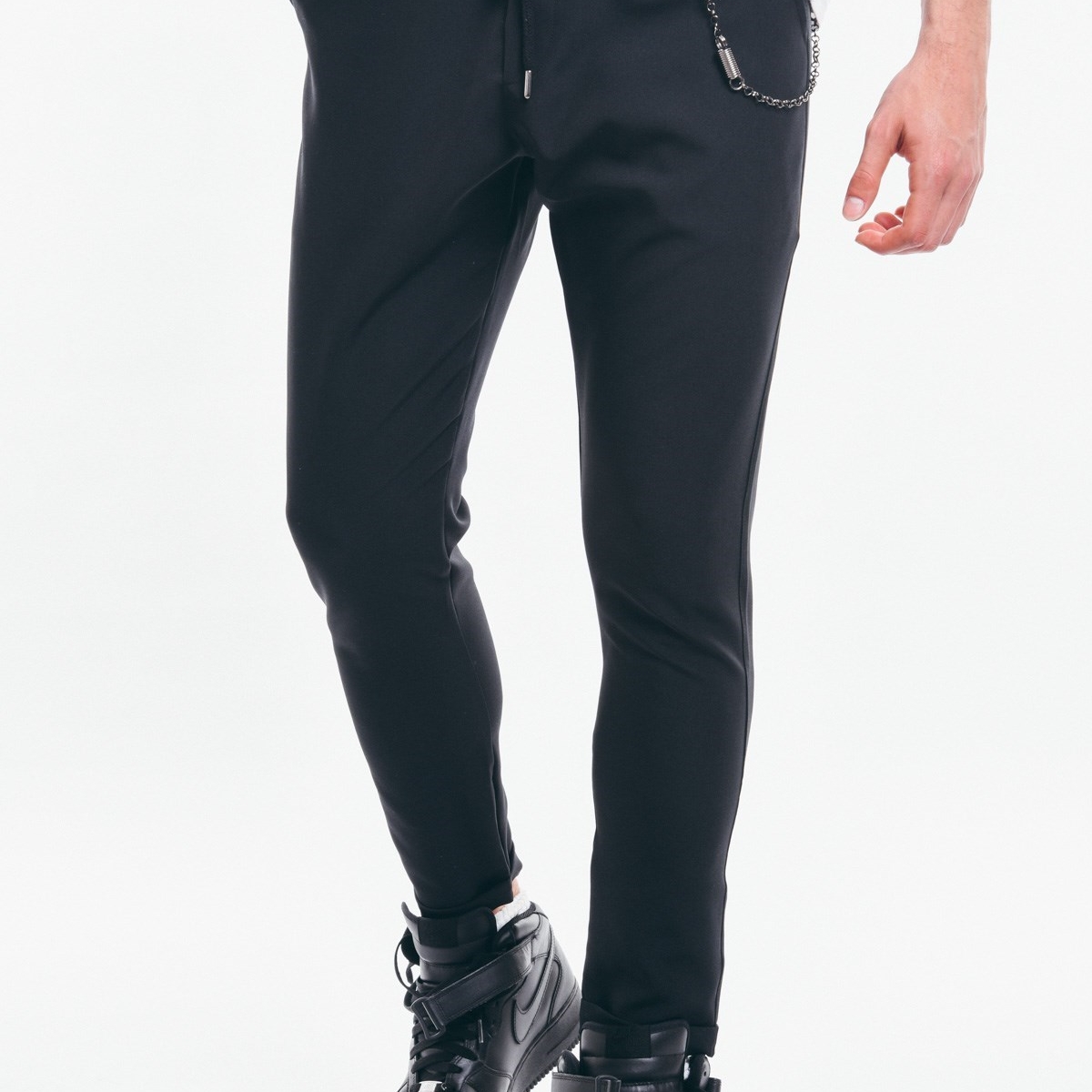 Flo Erkek Zincirli Siyah Pantolon - 45518. 1