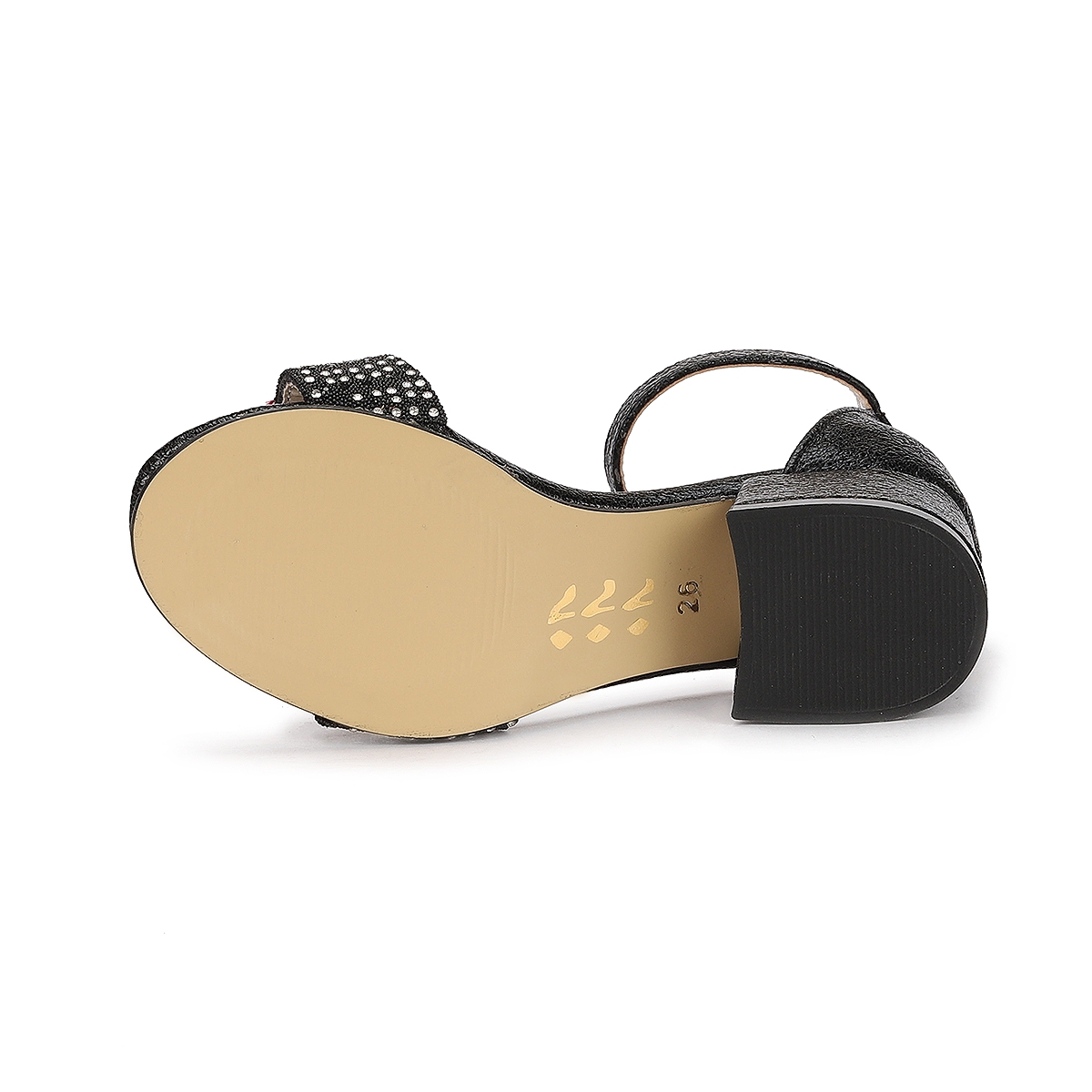 Heidi Günlük Kız Çocuk 3 Cm Topuklu Sandalet Abiye Ayakkabı Siyah - Görsel 7