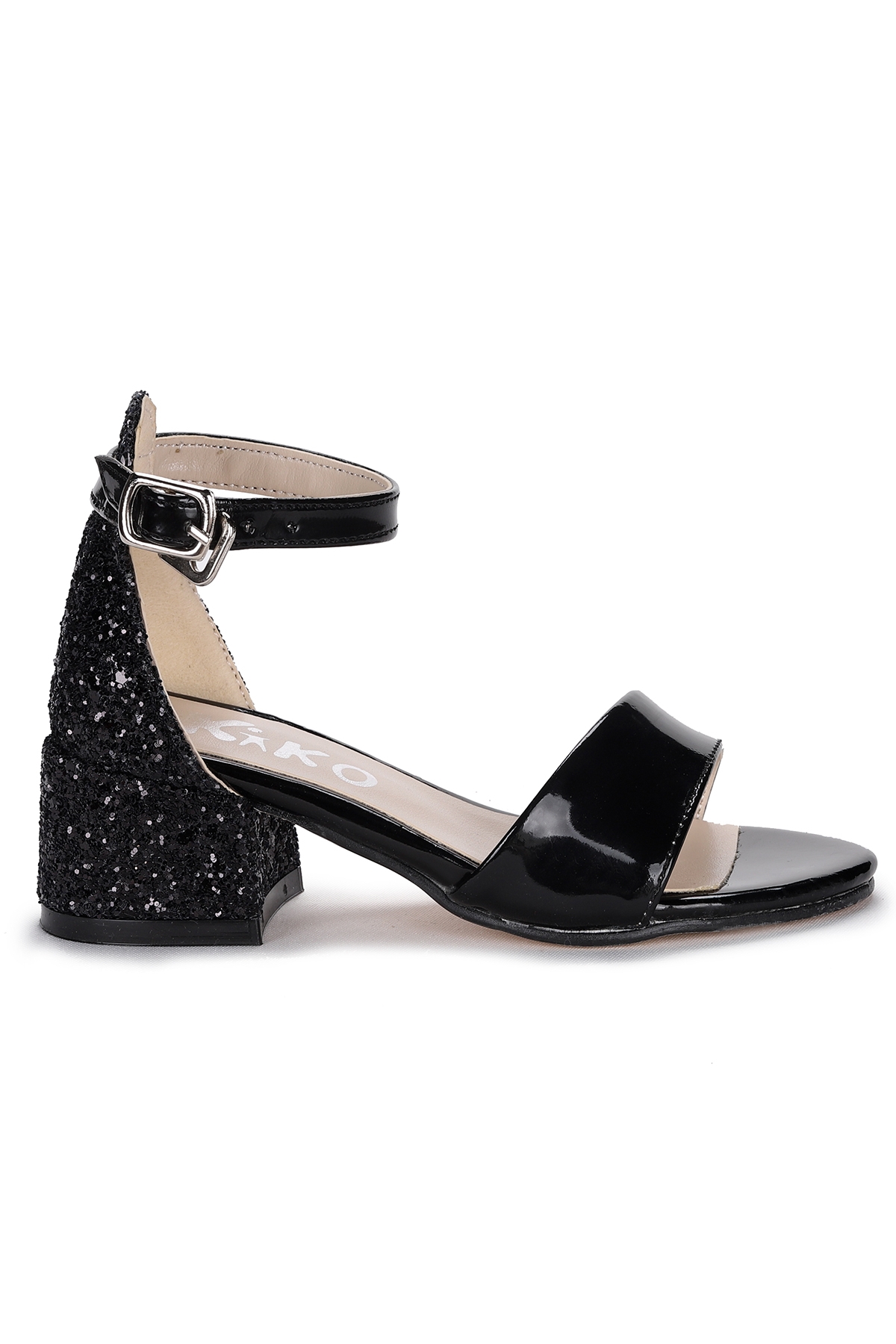 Sheila Günlük Kız Çocuk 3 Cm Topuklu Sandalet Abiye Ayakkabı Siyah - Görsel 5
