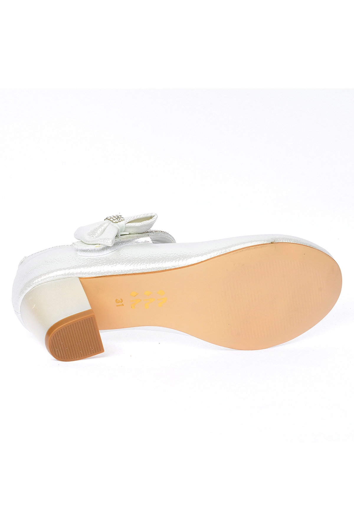 Cameli Günlük Kız Çocuk 4 Cm Topuklu Abiye Ayakkabı Sedef - Görsel 5
