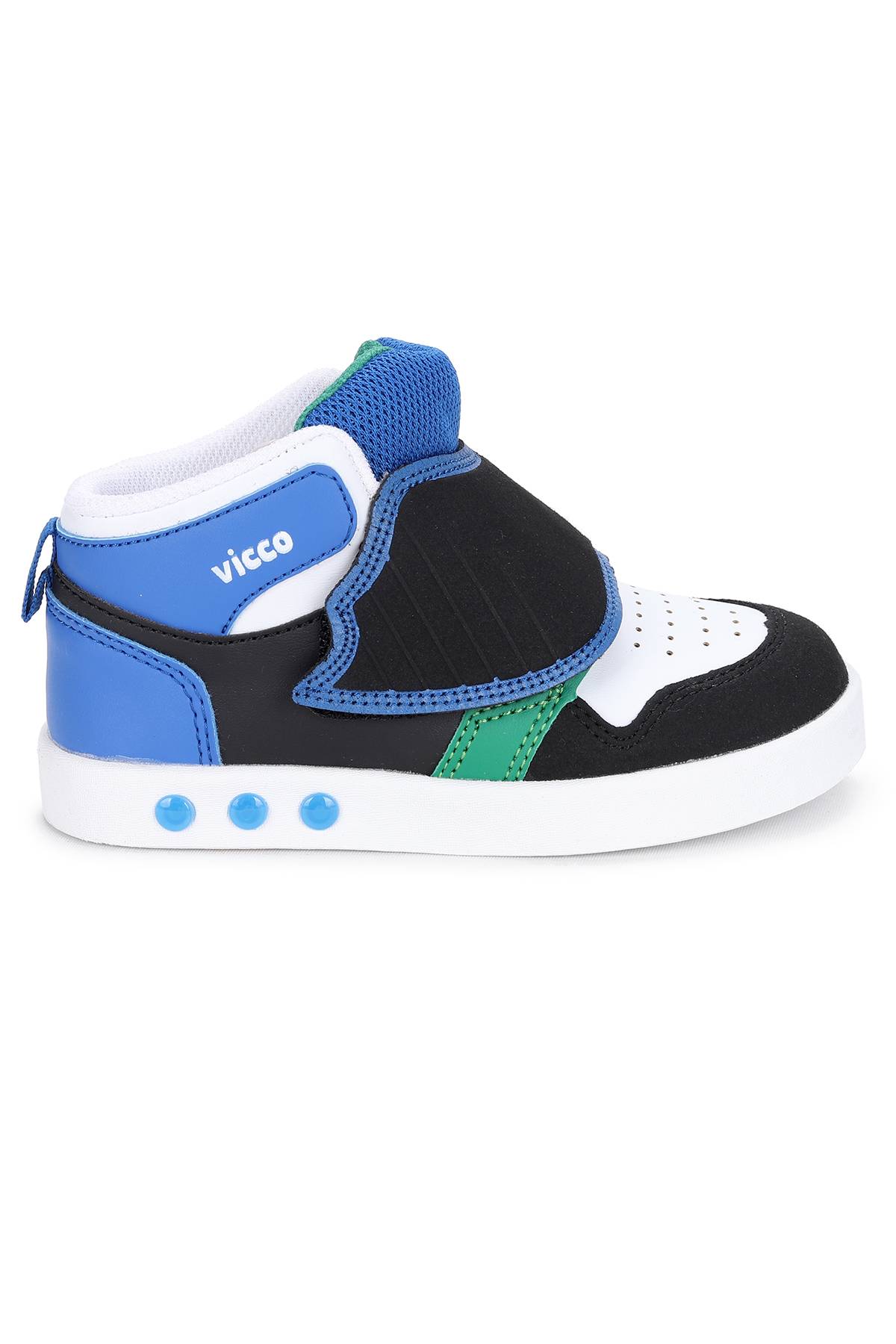 Ufo Cırtlı Kız/Erkek Çocuk Spor Ayakkabı 313.20K.100 Saks Mavi - Siyah - Görsel 5