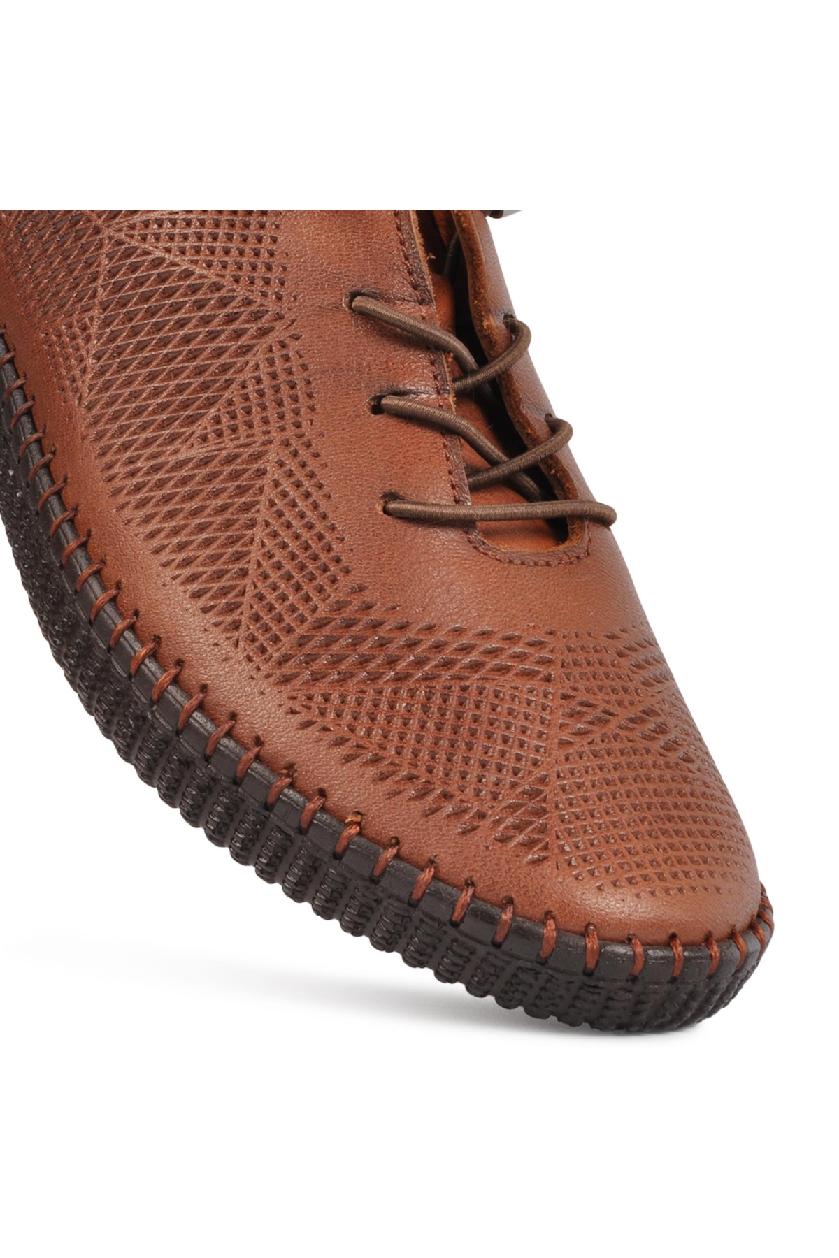 7892 Taba Kadın Hakiki Deri Günlük Ayakkabı - Görsel 3