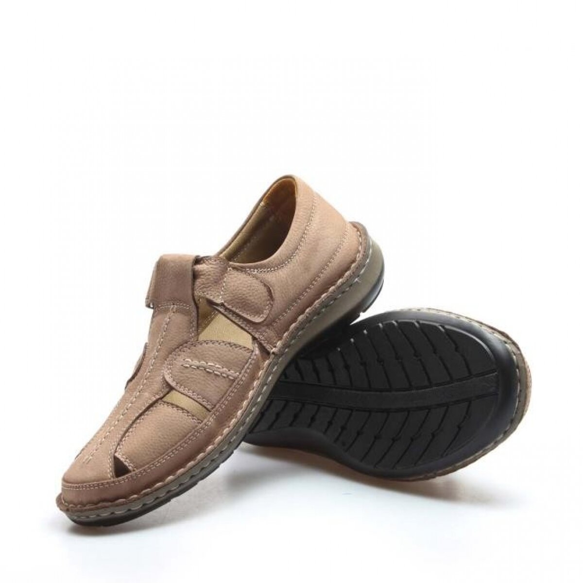 Hakiki Deri Erkek Klasik Sandalet 662MA119B - Görsel 6