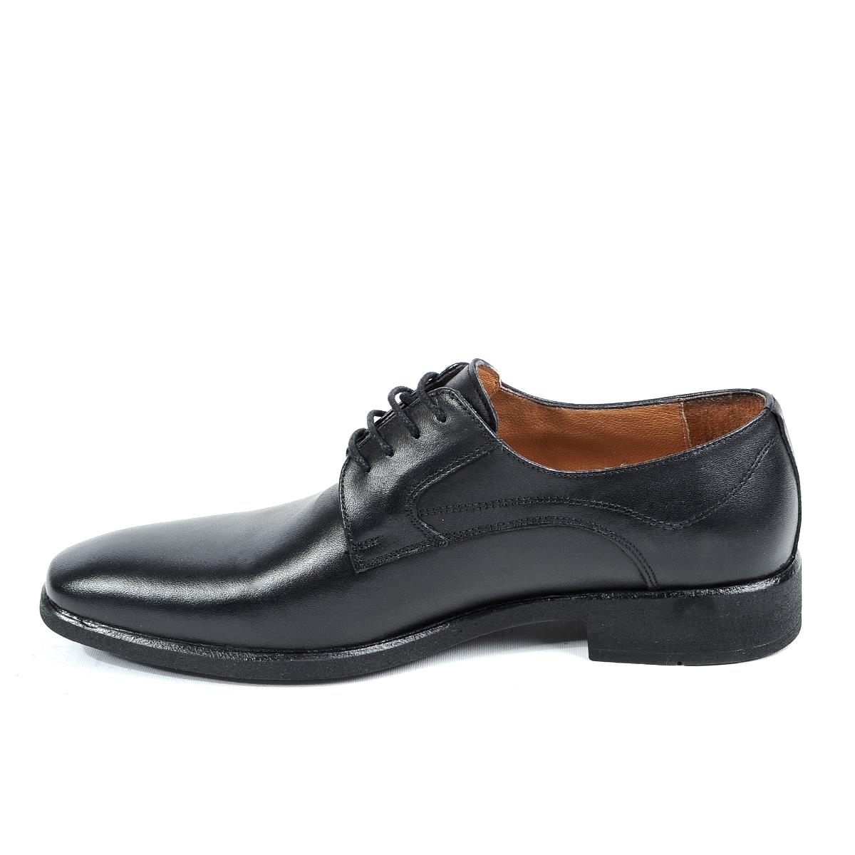 Flo 1905 Siyah Kauçuk %100 Deri Erkek Klasik Ayakkabı. 5