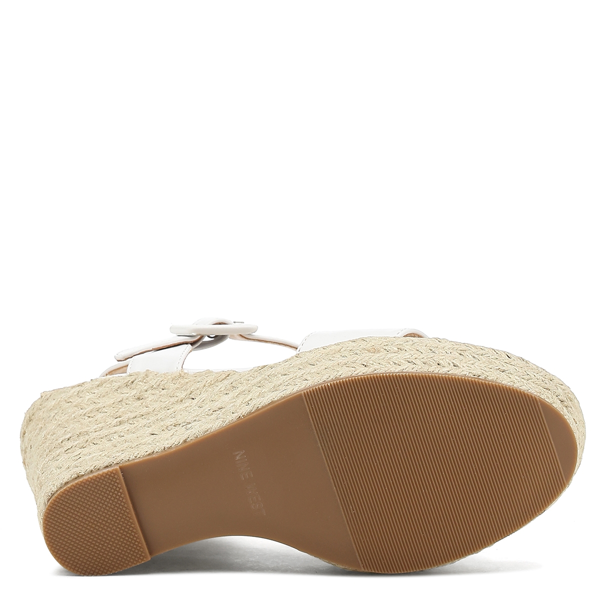 Nine West BENOIT 2FX Beyaz Kadın Dolgu Topuk Sandalet. 4