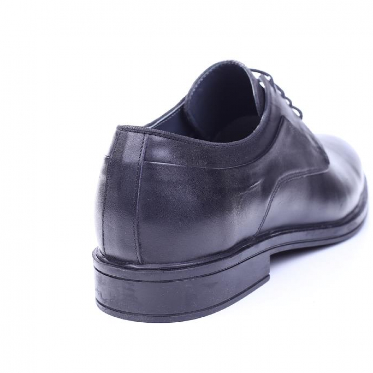 Flo Tardelli 4345 Siyah Büyük Numara Termo Taban Bağcıklı Hakiki Deri Erkek Ayakkabı. 3