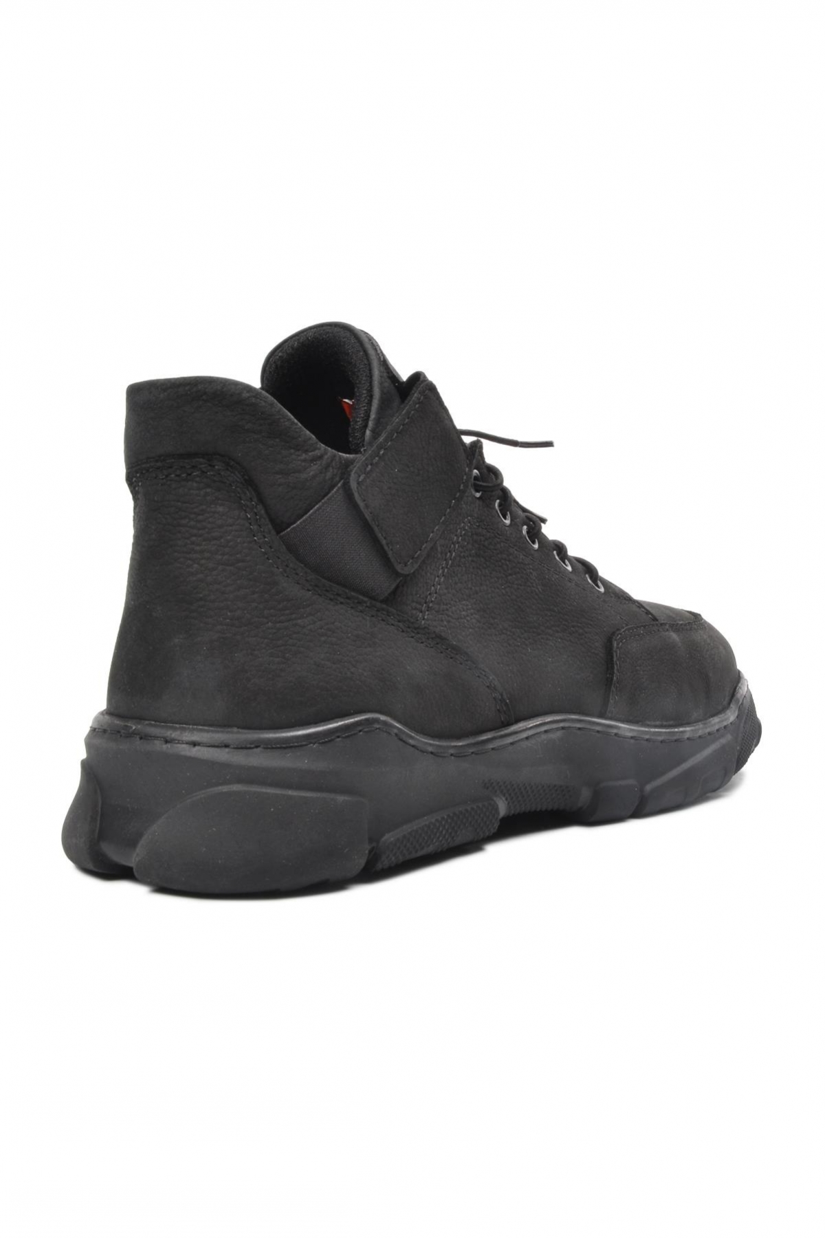 220010 Siyah Nubuk Hakiki Deri Erkek Bot - Görsel 7